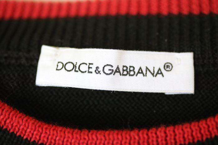 DOLCE & GABBANA BOYS BLACK, RED & WHITE SWEATER 2 YEARS - Image 3