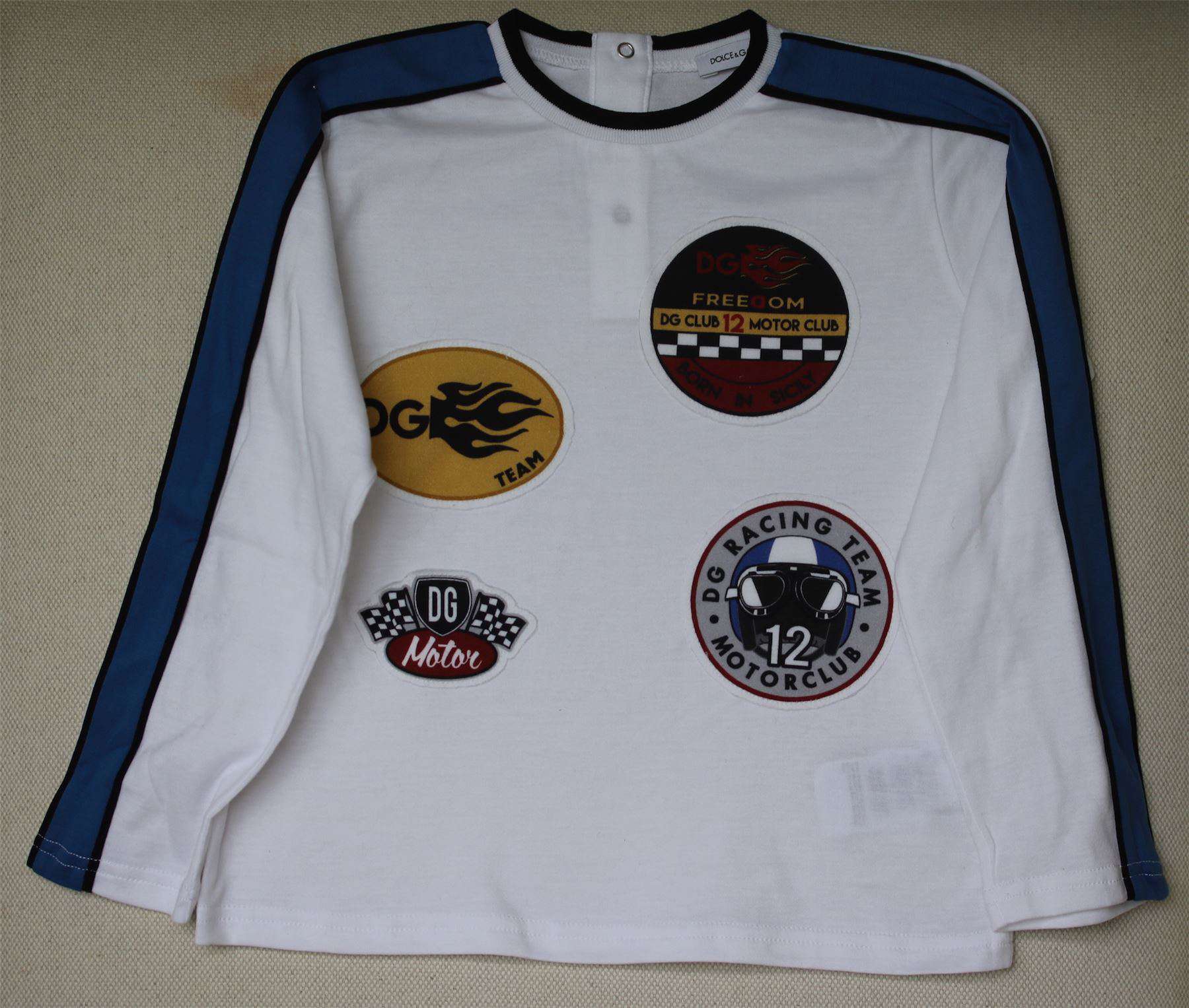 DOLCE & GABBANA BOYS RACING PATCH TOP 24-30 MONTHS - Image 2
