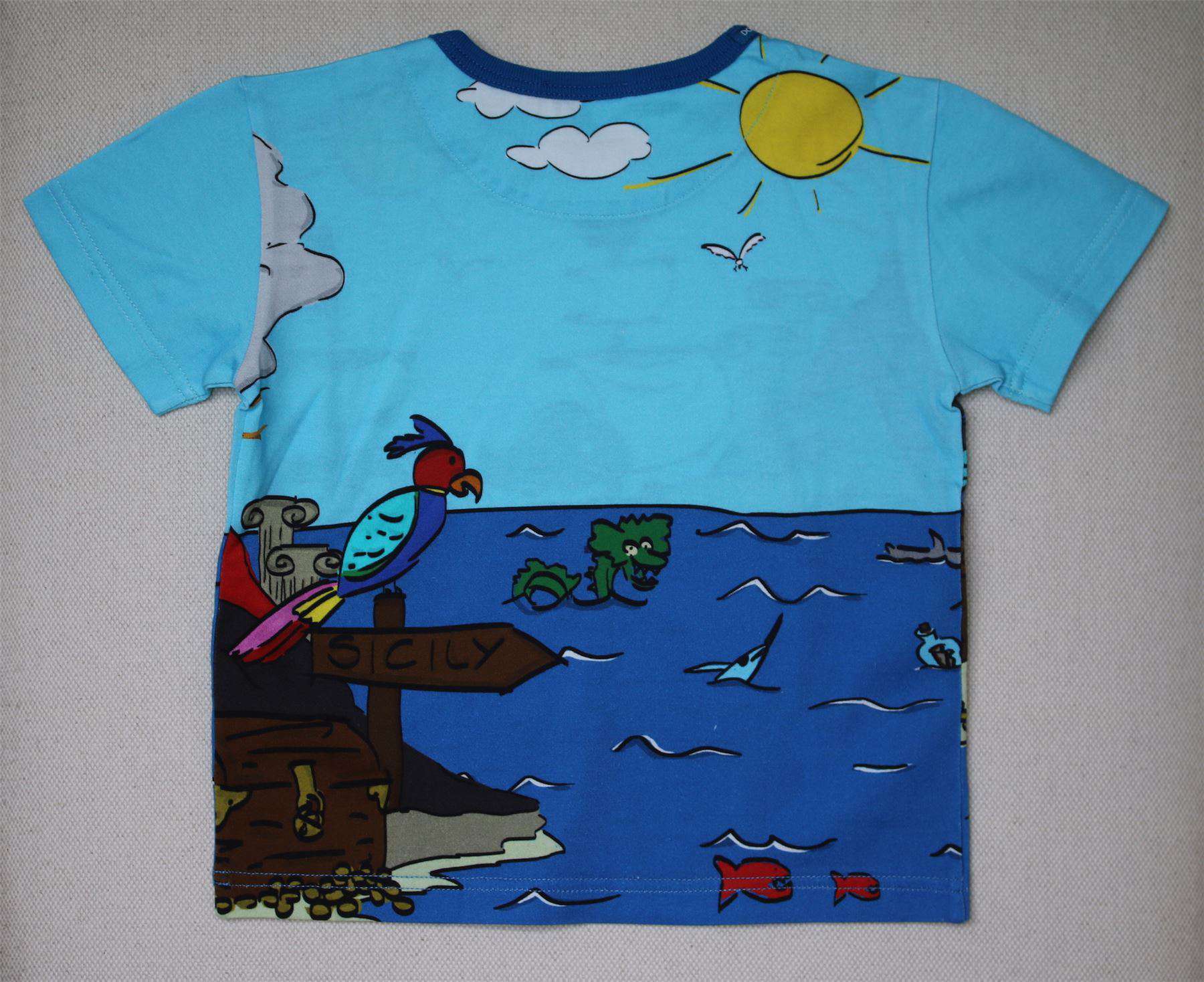 DOLCE & GABBANA BOYS SICILIAN PIRATE TOP 2 YEARS - Image 4