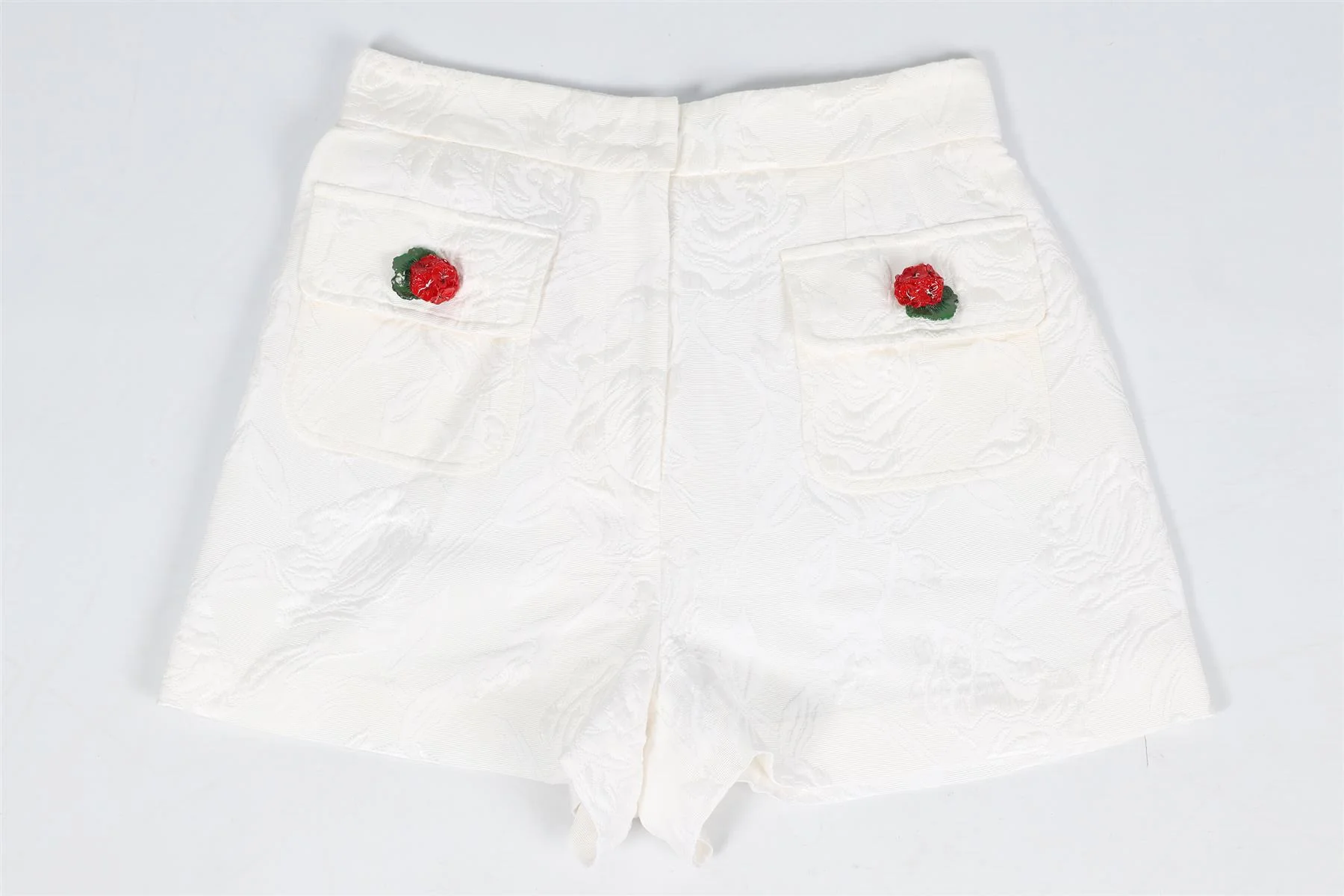 DOLCE & GABBANA COTTON AND SILK BLEND SHORTS IT 36 UK 4 - Image 2