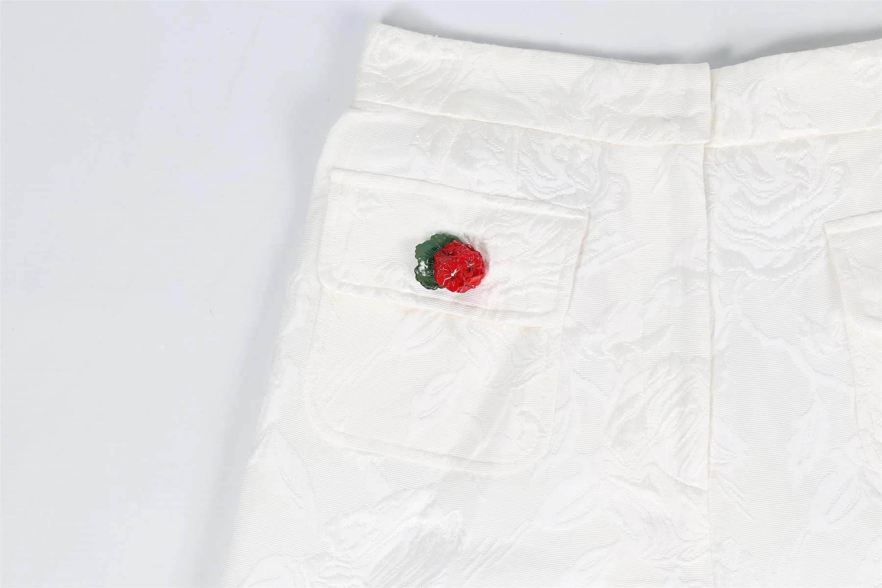 DOLCE & GABBANA COTTON AND SILK BLEND SHORTS IT 36 UK 4 - Image 3