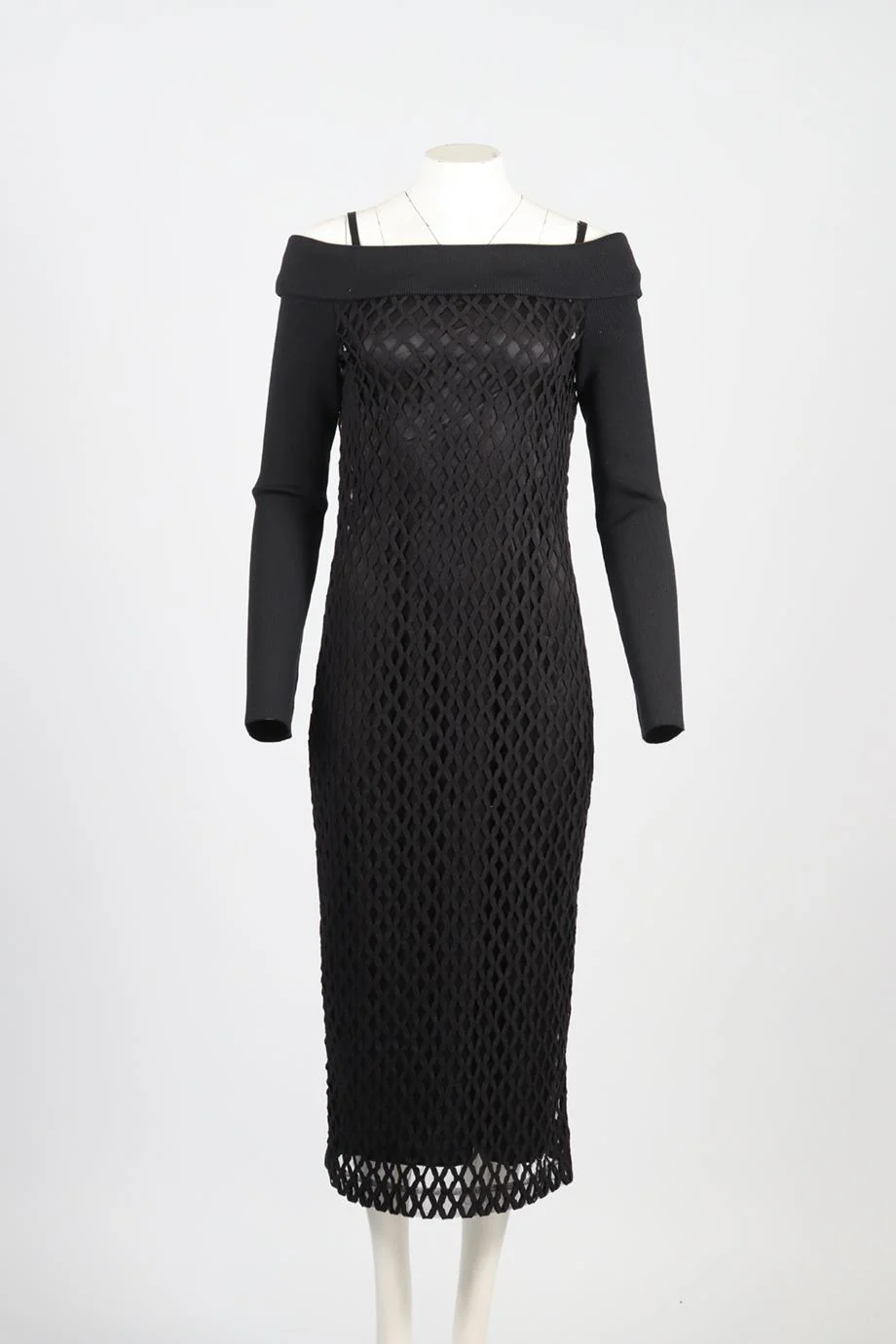 DOLCE & GABBANA COTTON BLEND MIDI DRESS IT 46 UK 14 - Image 2