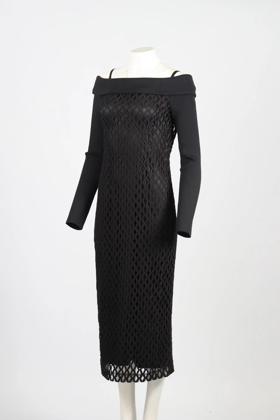 DOLCE & GABBANA COTTON BLEND MIDI DRESS IT 46 UK 14 - Image 3