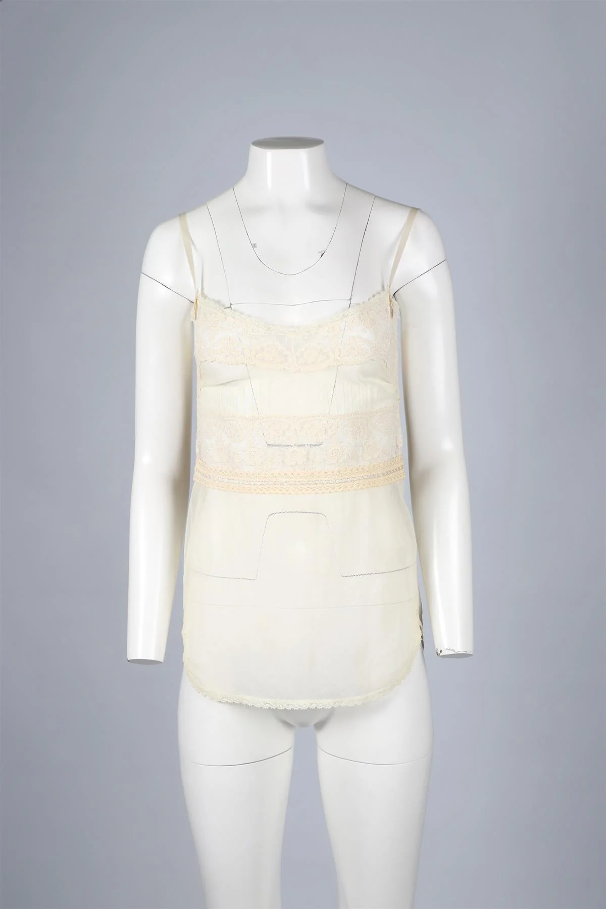 DOLCE & GABBANA CREAM MESH TOP IT 42 UK 10 - Image 2