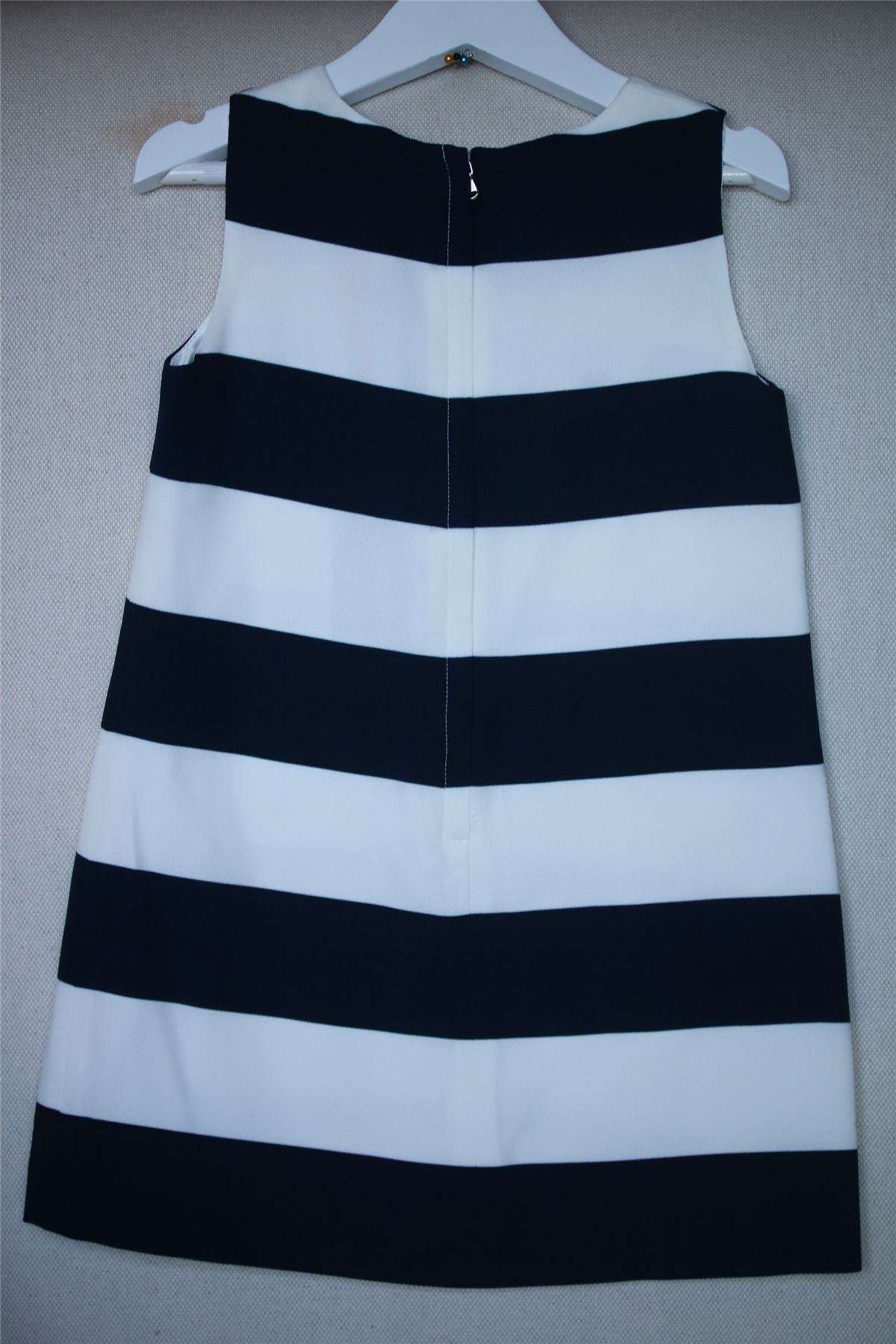 DOLCE & GABBANA GIRLS BLUE & WHITE STRIPE DRESS 4 YEARS - Image 3