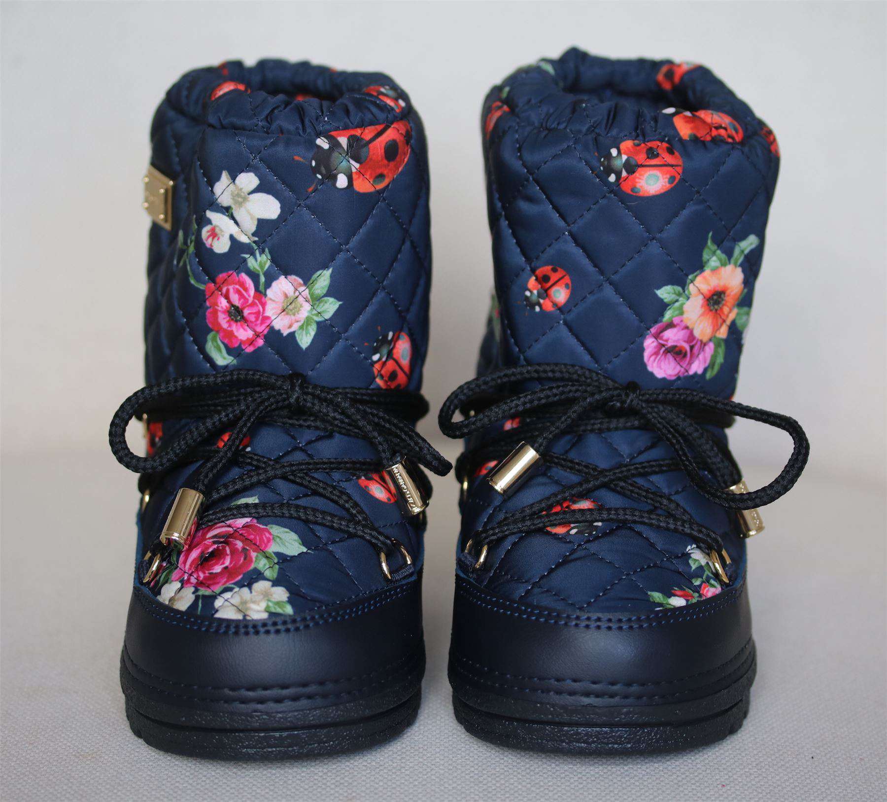 DOLCE & GABBANA GIRLS COCCINELLA SNOW BOOTS EU 25-26 UK 8-8.5 - Image 3