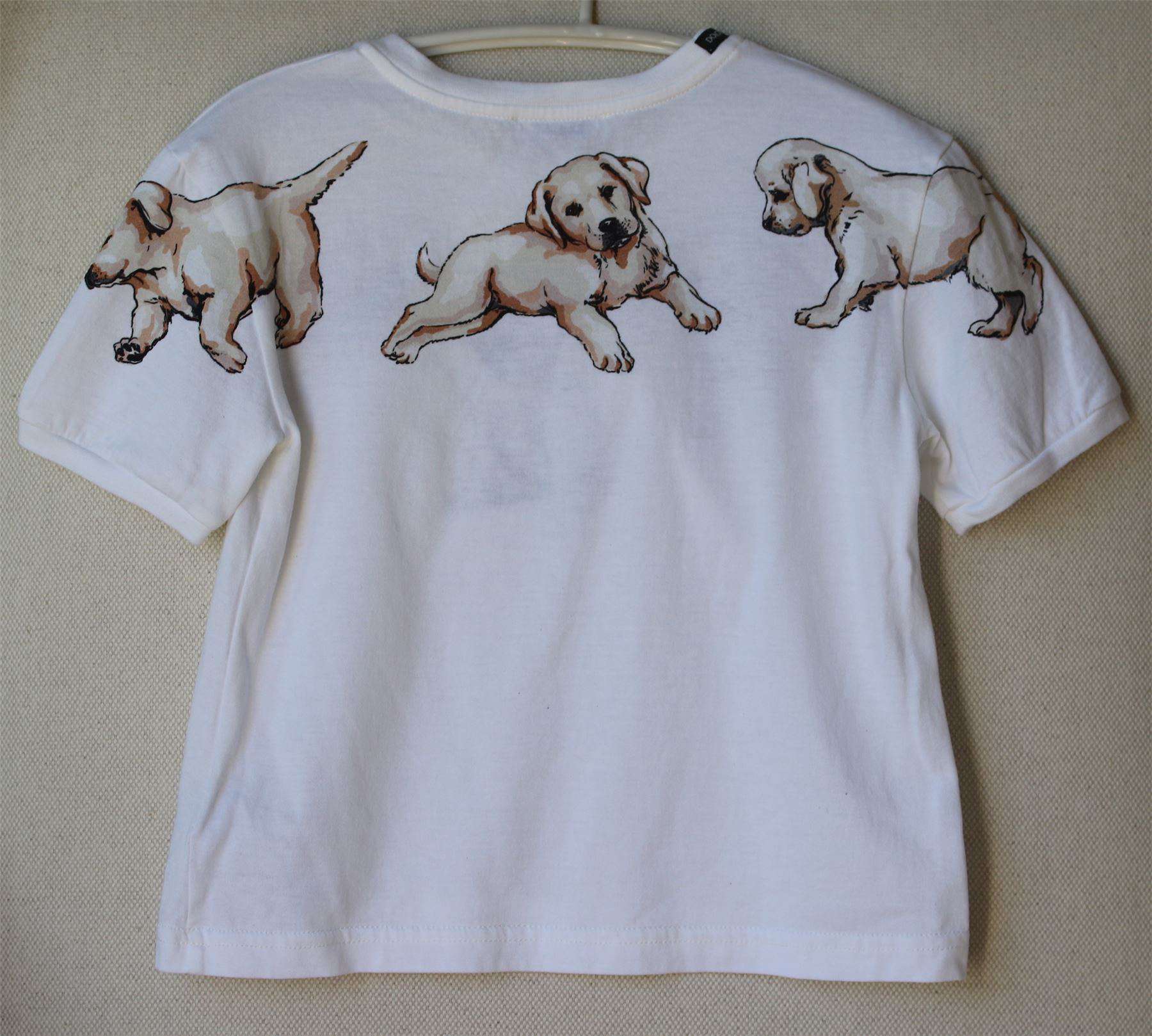 DOLCE & GABBANA GIRLS IVORY MIMMO TOP 4 YEARS - Image 3