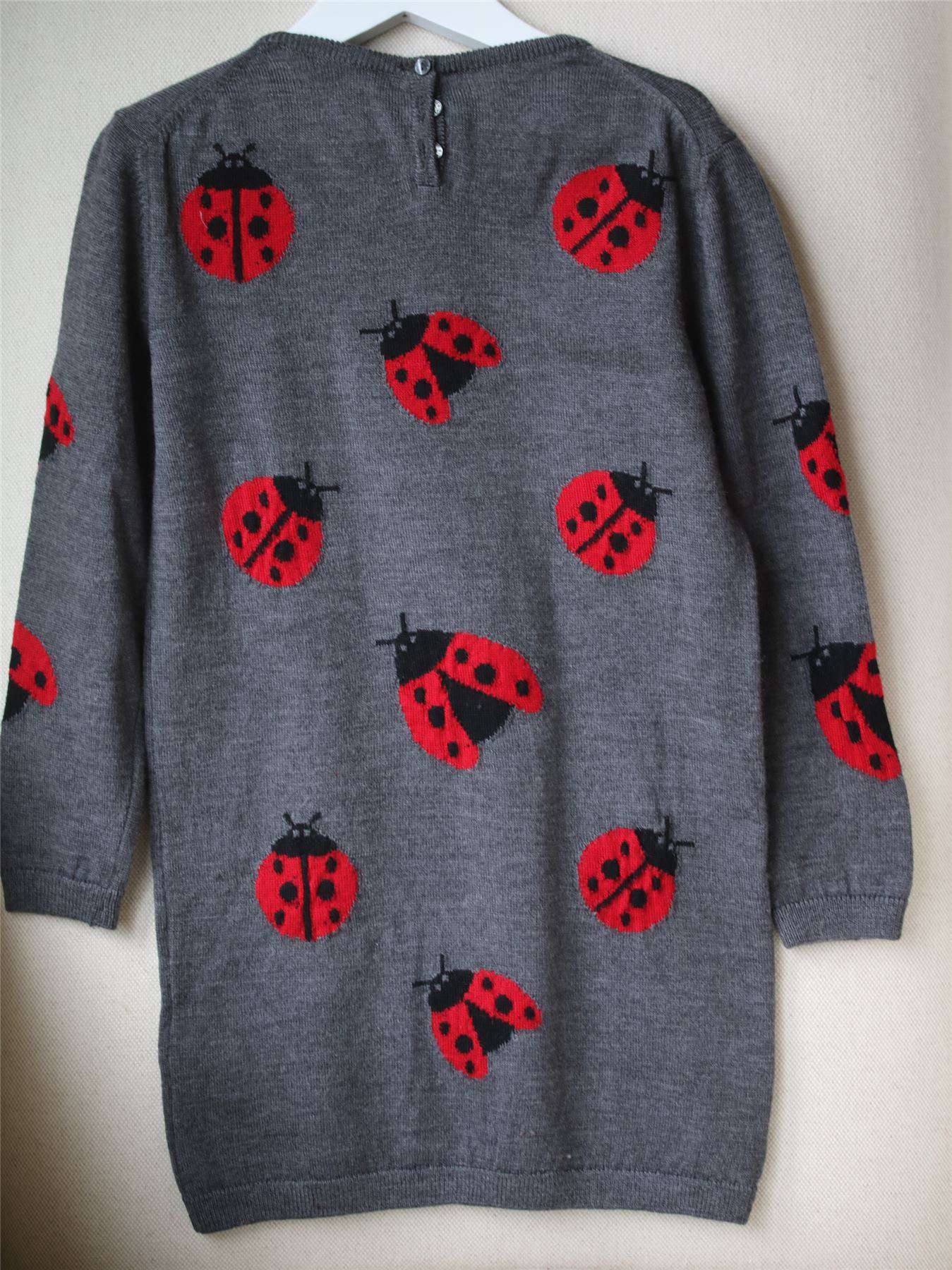 DOLCE & GABBANA GIRLS LADYBIRD SWEATER DRESS 5 YEARS - Image 4