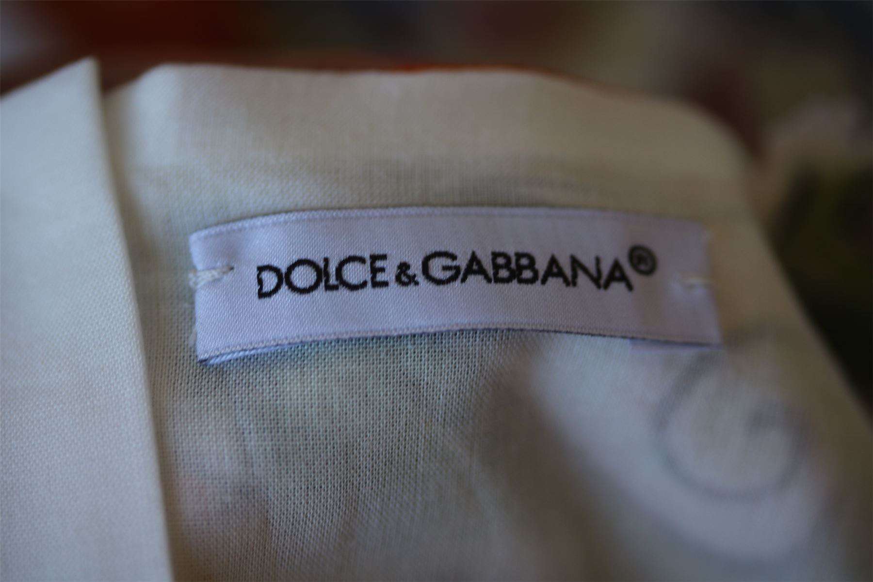 DOLCE & GABBANA GIRLS MAJOLICA PRINT DRESS 6 YEARS - Image 4