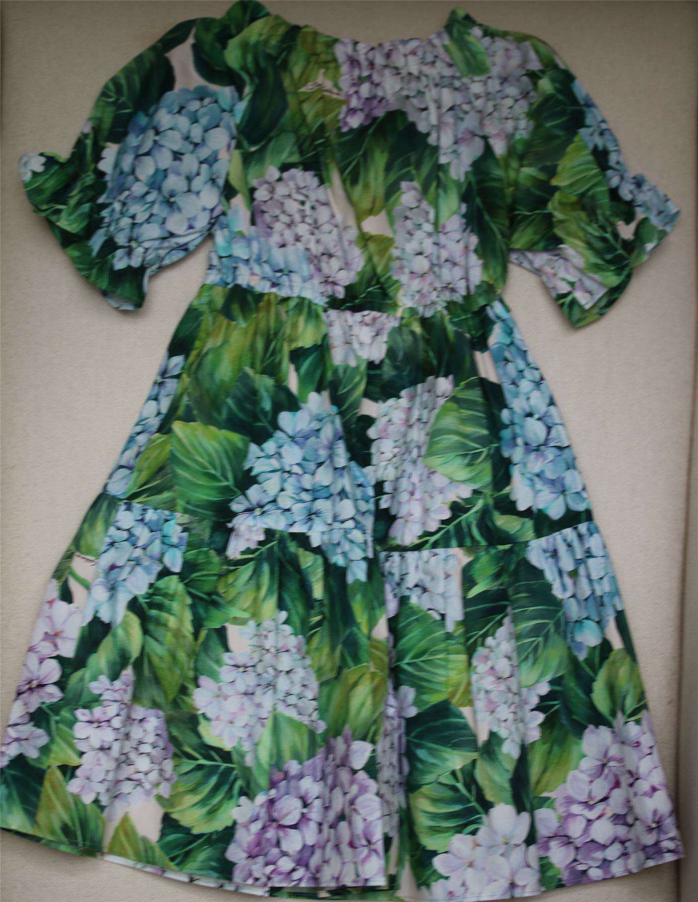 DOLCE & GABBANA GIRLS ORTENSIA DRESS 4 YEARS - Image 5