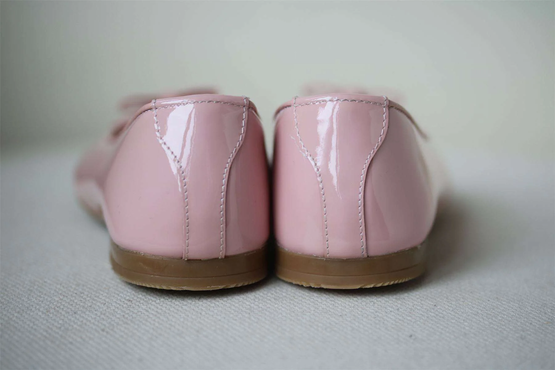 DOLCE & GABBANA GIRLS PINK PATENT LEATHER SHOES EU 27 UK 9 - Image 3