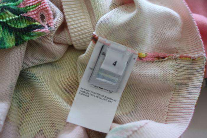 DOLCE & GABBANA GIRLS PINK PINEAPPLE CARDIGAN 4 YEARS - Image 4
