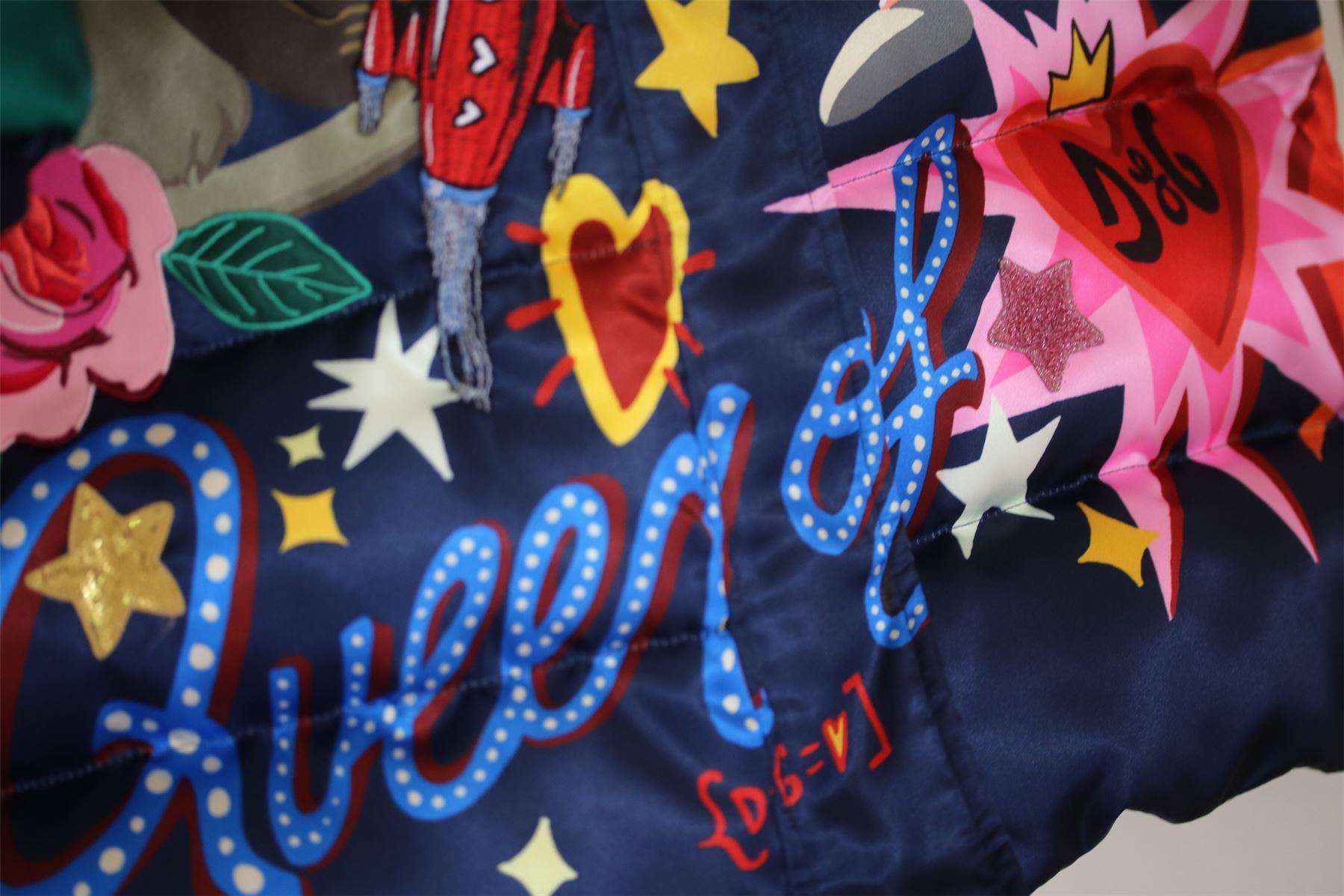 DOLCE & GABBANA GIRLS SPACE & LOVE DOWN PADDED JACKET 4 YEARS - Image 7