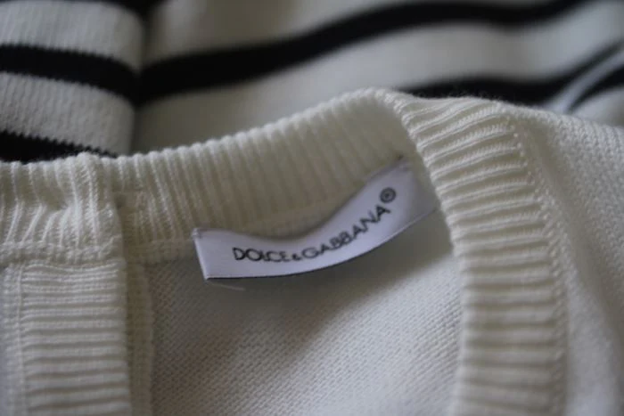 DOLCE & GABBANA GIRLS STRIPED KNIT PINEAPPLE DRESS 4 YEARS - Image 4