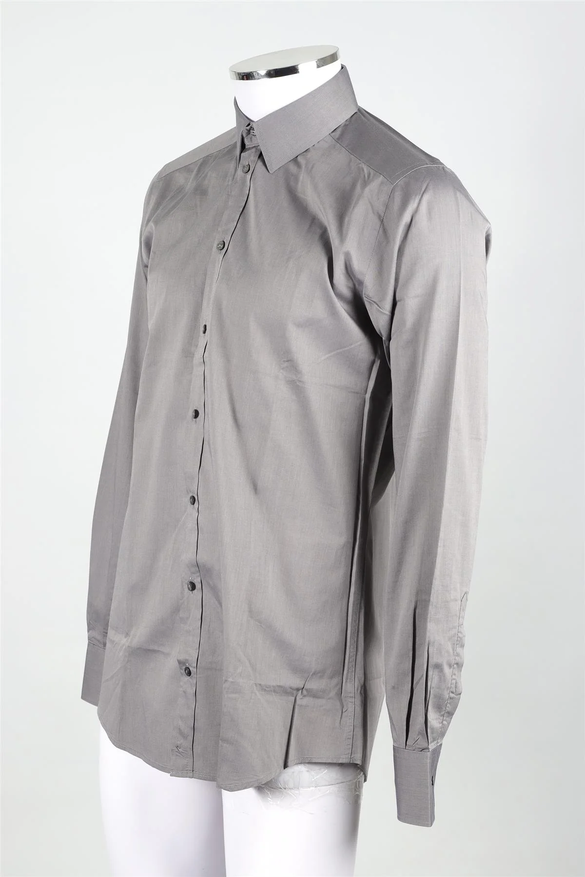 DOLCE & GABBANA GREY MEN'S COTTON SHIRT UK/US COLLAR 16 UK/US CHEST 40 - Image 3