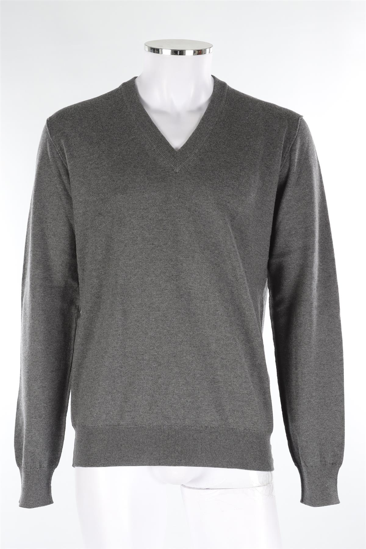 DOLCE & GABBANA GREY MEN'S WOOL SWEATER IT 52 UK 42 - Image 2