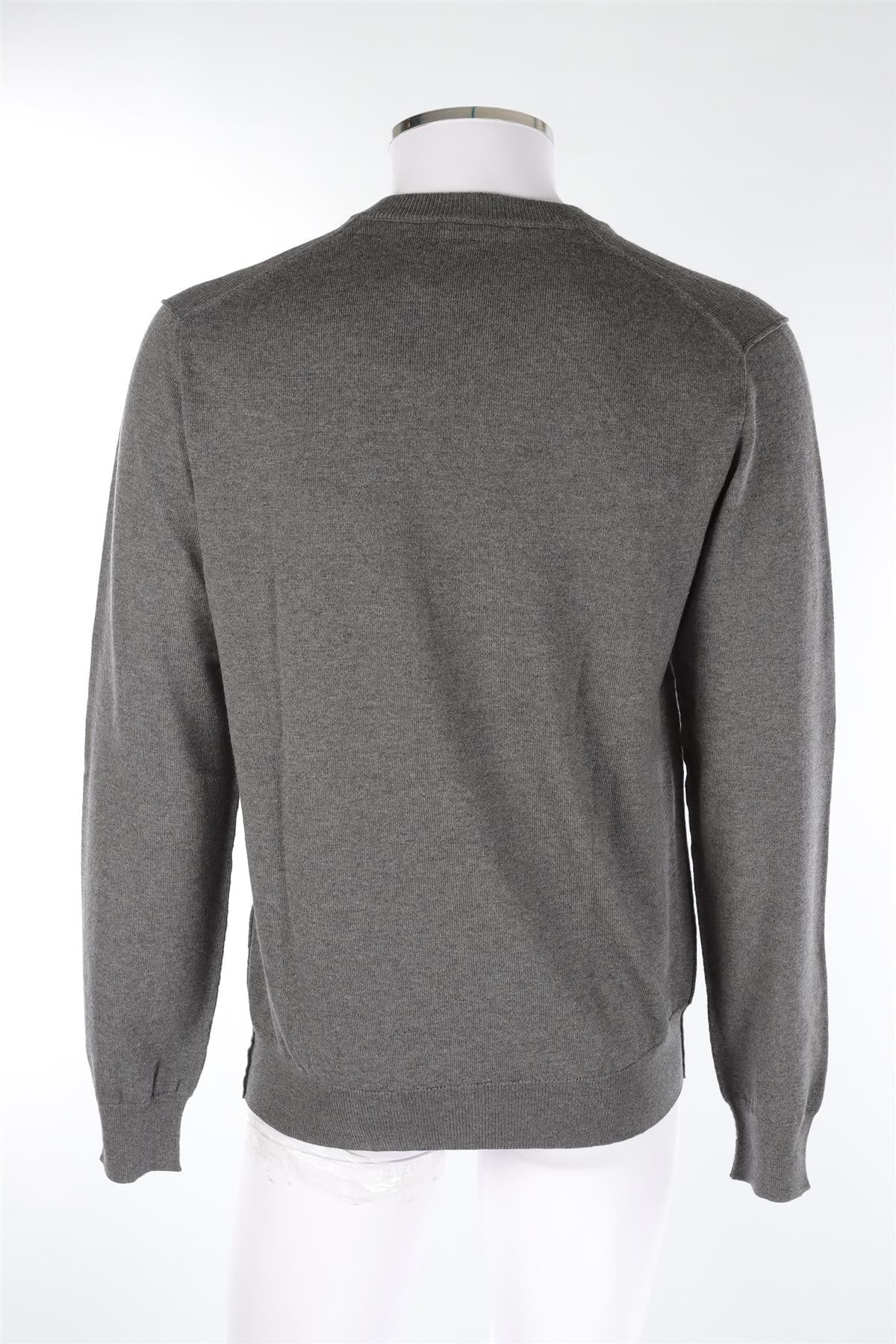DOLCE & GABBANA GREY MEN'S WOOL SWEATER IT 52 UK 42 - Image 4