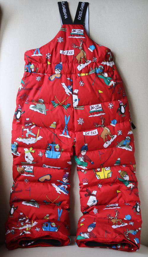 DOLCE & GABBANA KIDS UNISEX SKI PANTS SALOPETTES 5 YEARS - Image 4
