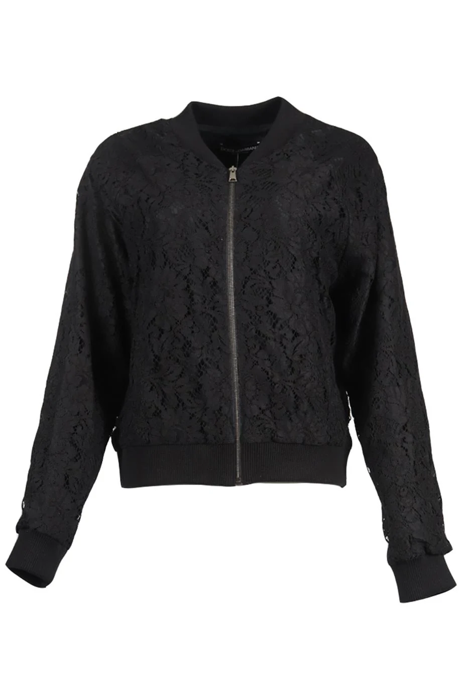 DOLCE & GABBANA LACE BOMBER JACKET IT 46 UK 14