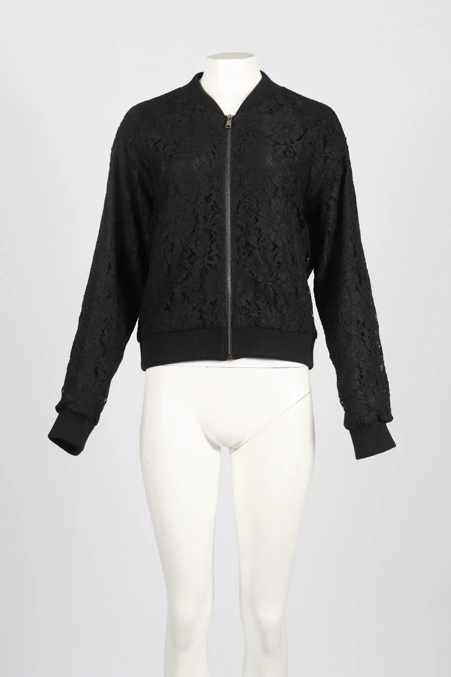 DOLCE & GABBANA LACE BOMBER JACKET IT 46 UK 14 - Image 2