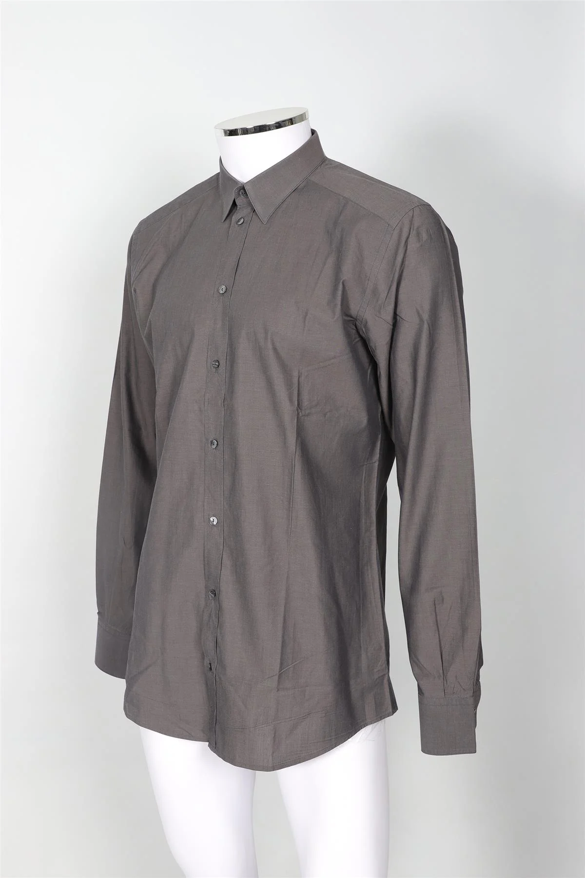 DOLCE & GABBANA MEN'S GREY COTTON SHIRT UK/US COLLAR 16 UK/US CHEST 40 - Image 3