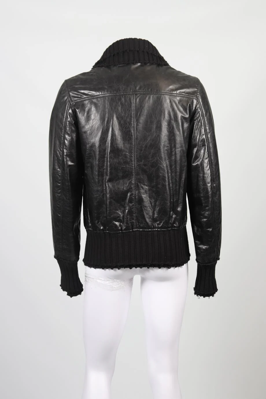 DOLCE & GABBANA MEN'S LEATHER JACKET IT 50 UK/US 40 FR 50 - Image 4