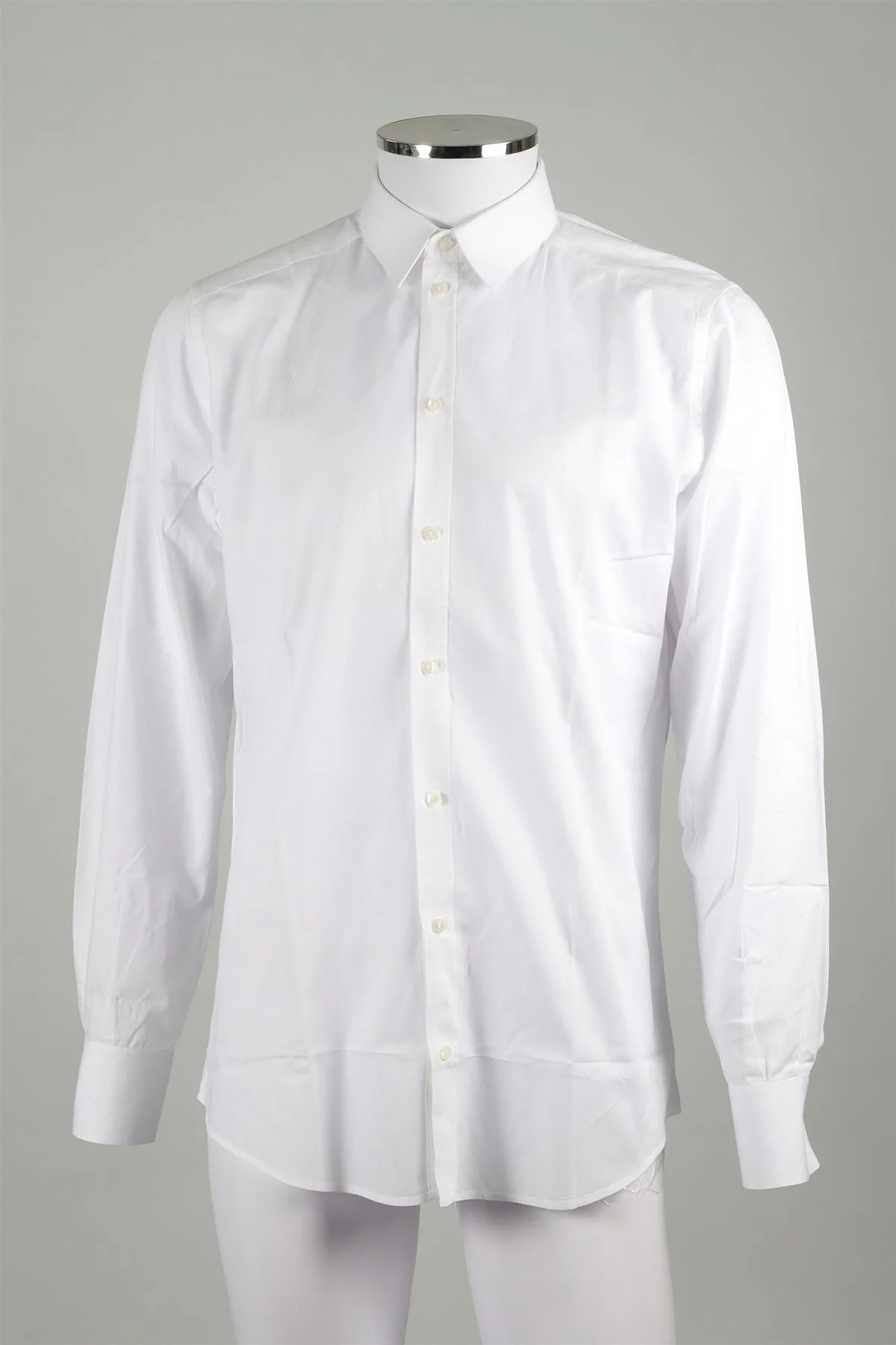 DOLCE & GABBANA MEN'S WHITE (GOLD) COTTON SHIRT UK/US COLLAR 16 UK/US CHEST 40 - Image 2