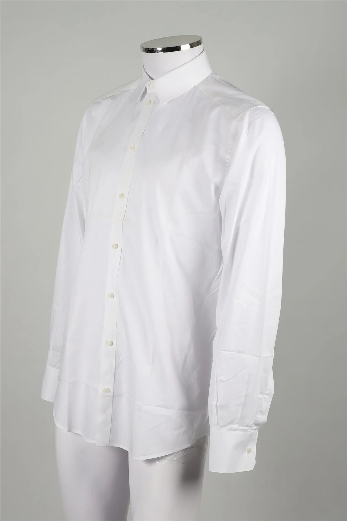 DOLCE & GABBANA MEN'S WHITE (GOLD) COTTON SHIRT UK/US COLLAR 16 UK/US CHEST 40 - Image 3