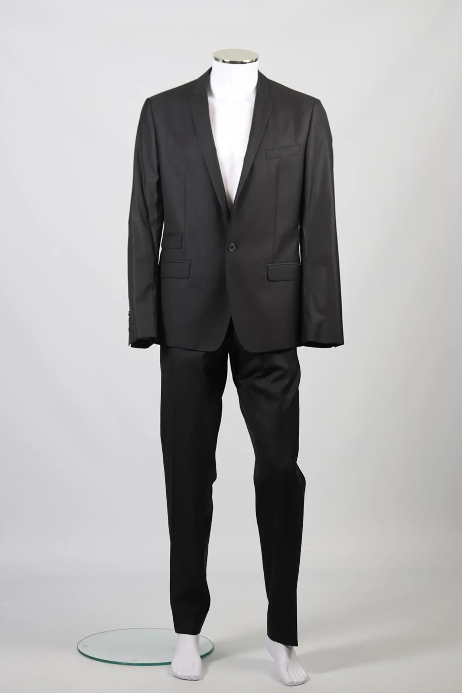 DOLCE & GABBANA MEN'S WOOL AND SILK BLEND TWO PIECE SUIT IT 50 UK/US 34 FR 42 - Image 2