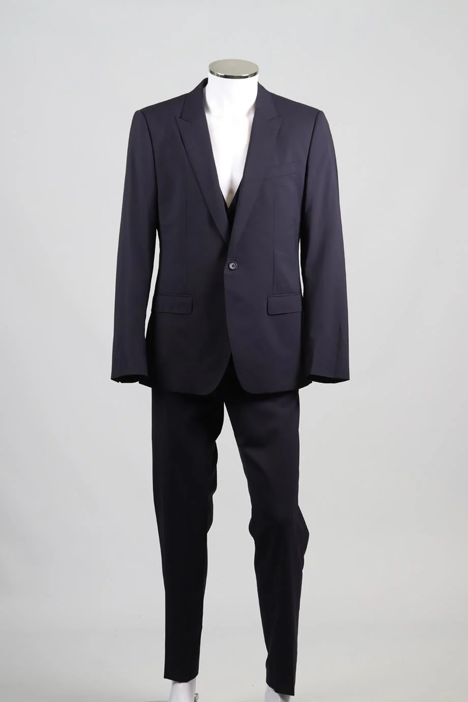 DOLCE & GABBANA MEN'S WOOL BLEND THREE PIECE SUIT IT 50 UK/US CHEST 40 - Image 2