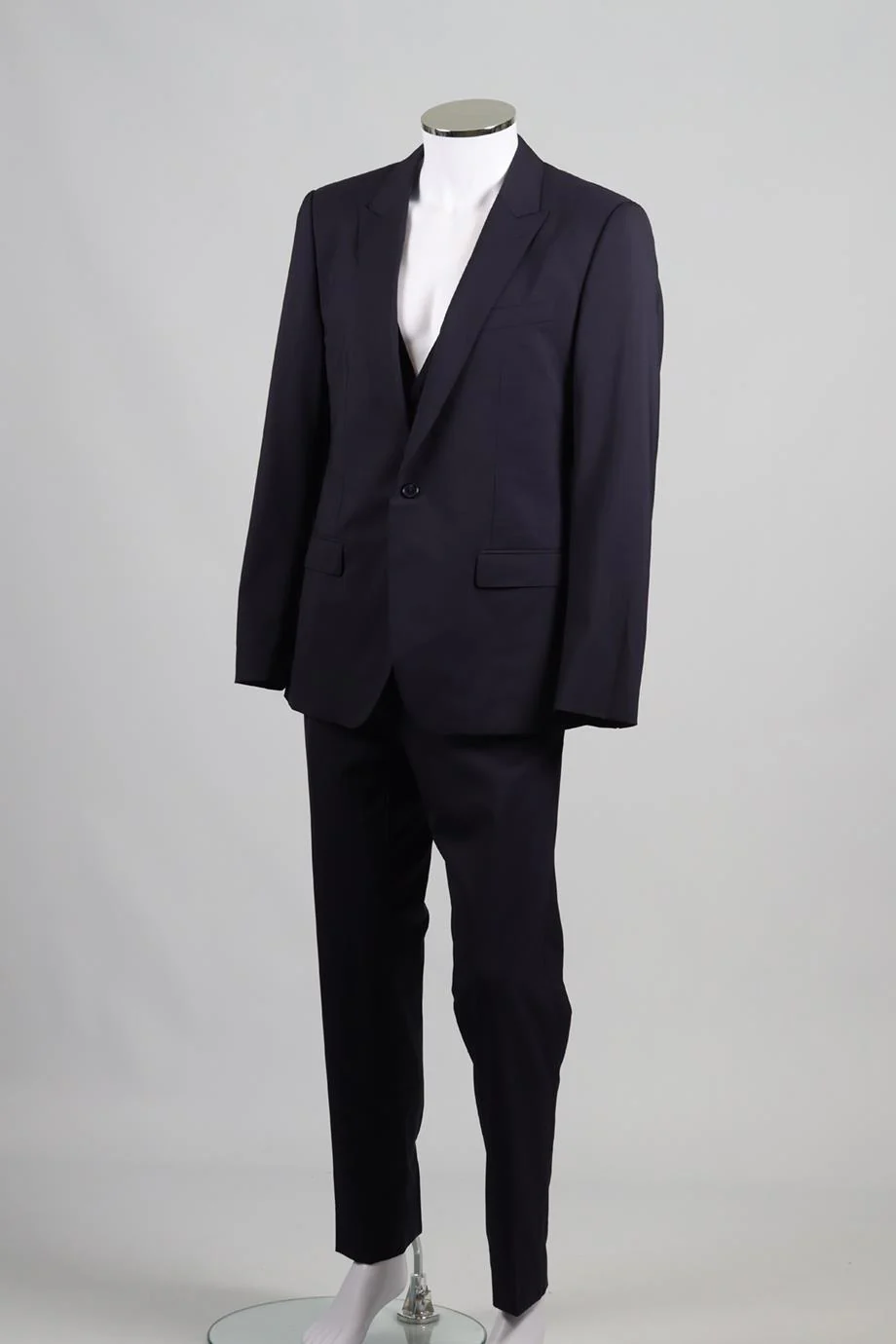 DOLCE & GABBANA MEN'S WOOL BLEND THREE PIECE SUIT IT 50 UK/US CHEST 40 - Image 3