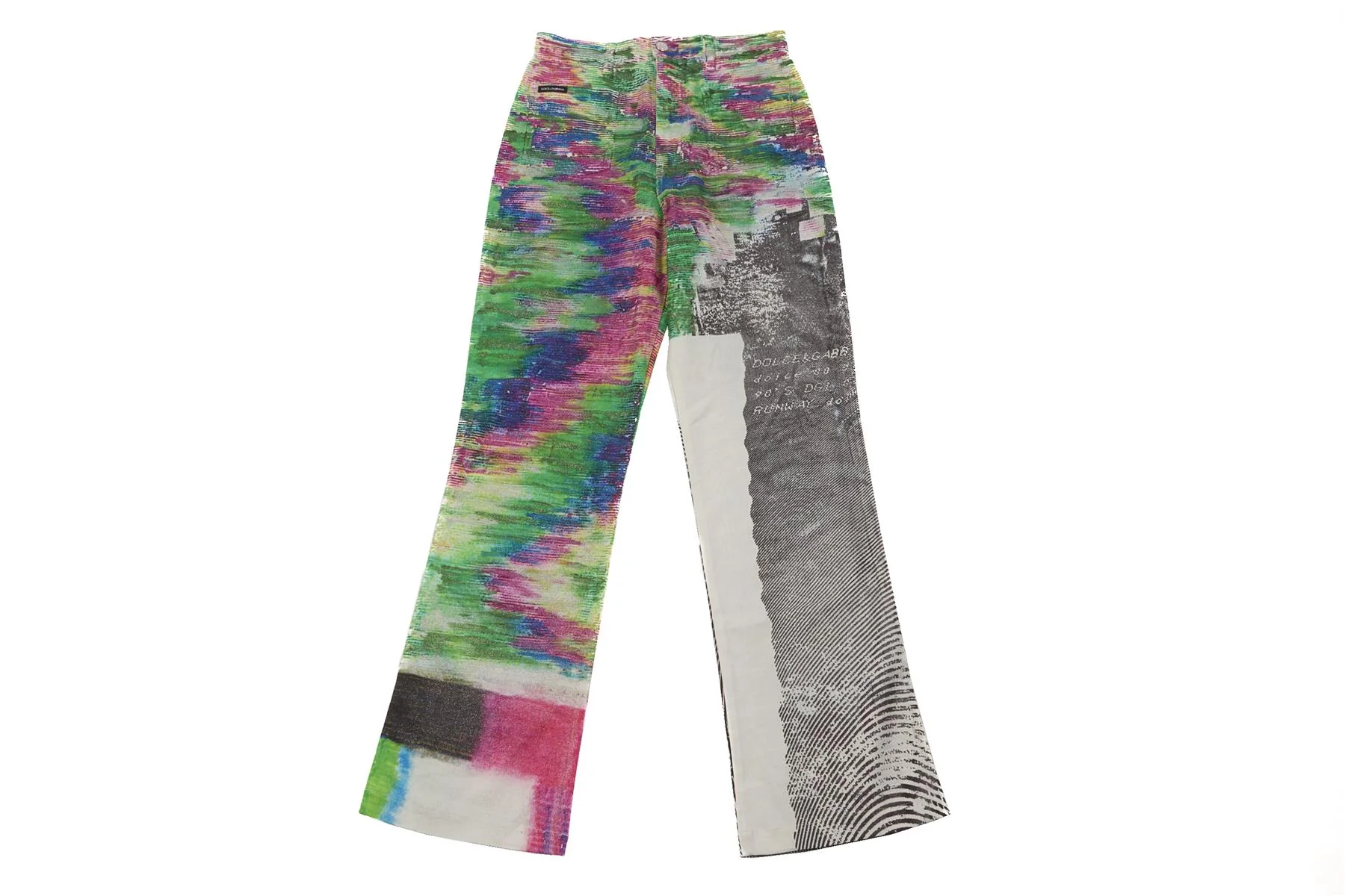 DOLCE & GABBANA MULTI HIGH RISE STRAIGHT LEG JEANS IT 42 UK 10 - Image 2