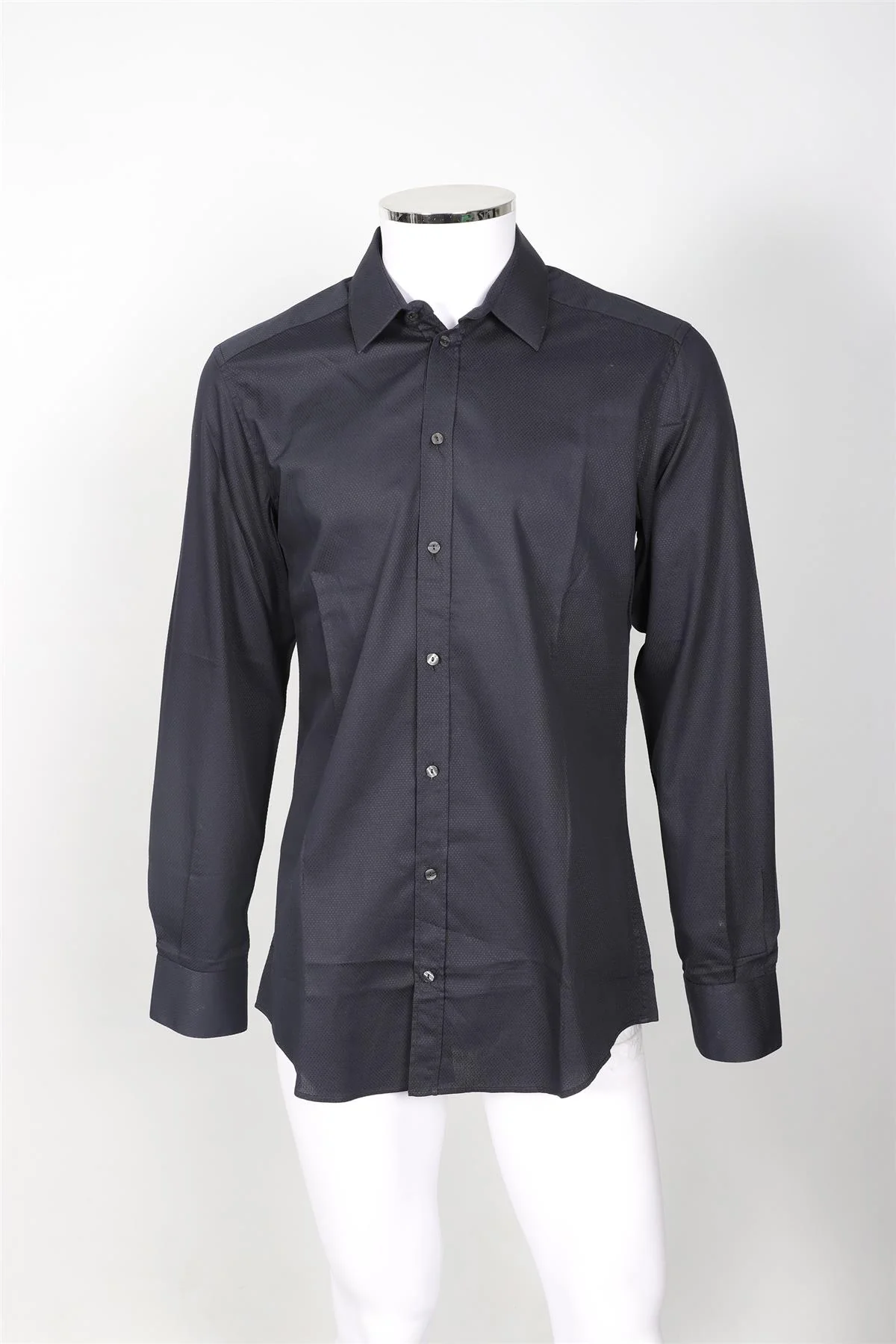 DOLCE & GABBANA NAVY MEN'S COTTON SHIRT UK/US COLLAR 16 UK/US CHEST 40 - Image 2