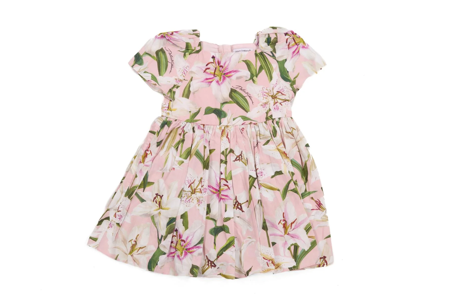 DOLCE & GABBANA PINK BABY GIRLS DRESS 9-12 MONTHS - Image 2