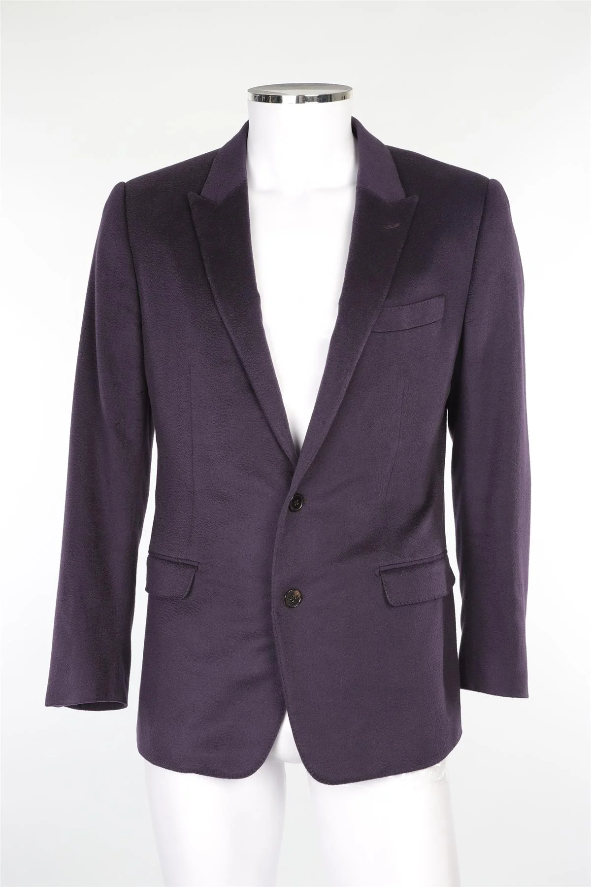 DOLCE & GABBANA PURPLE MEN'S CASHMERE BLAZER IT 50 UK 40 - Image 2