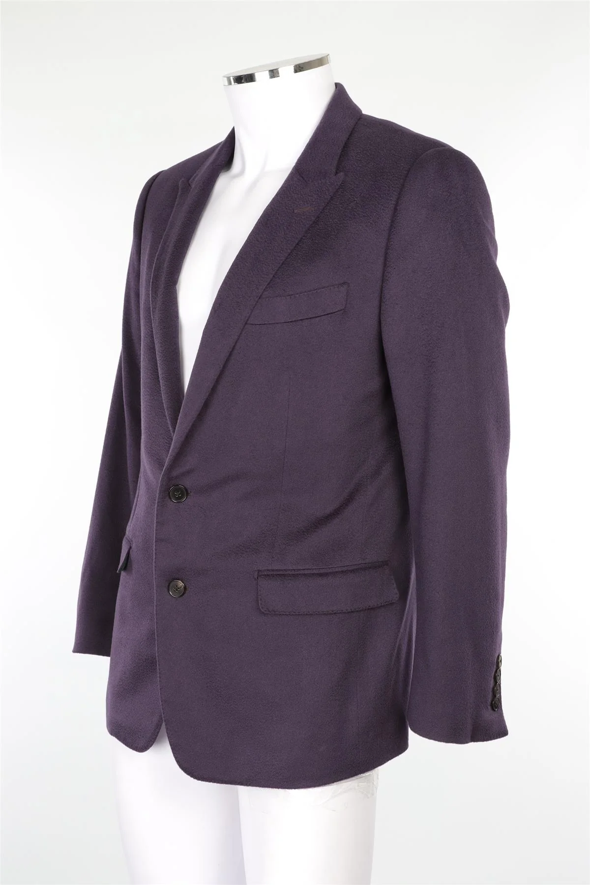 DOLCE & GABBANA PURPLE MEN'S CASHMERE BLAZER IT 50 UK 40 - Image 3