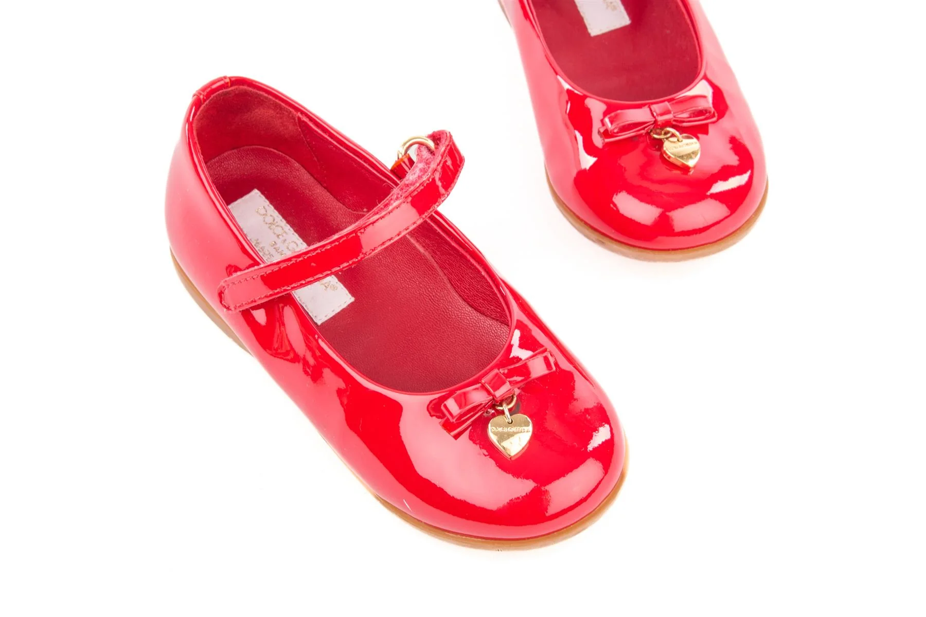 DOLCE & GABBANA RED KIDS GIRLS BALLET FLATS EU 22 UK 5 US 6 - Image 4