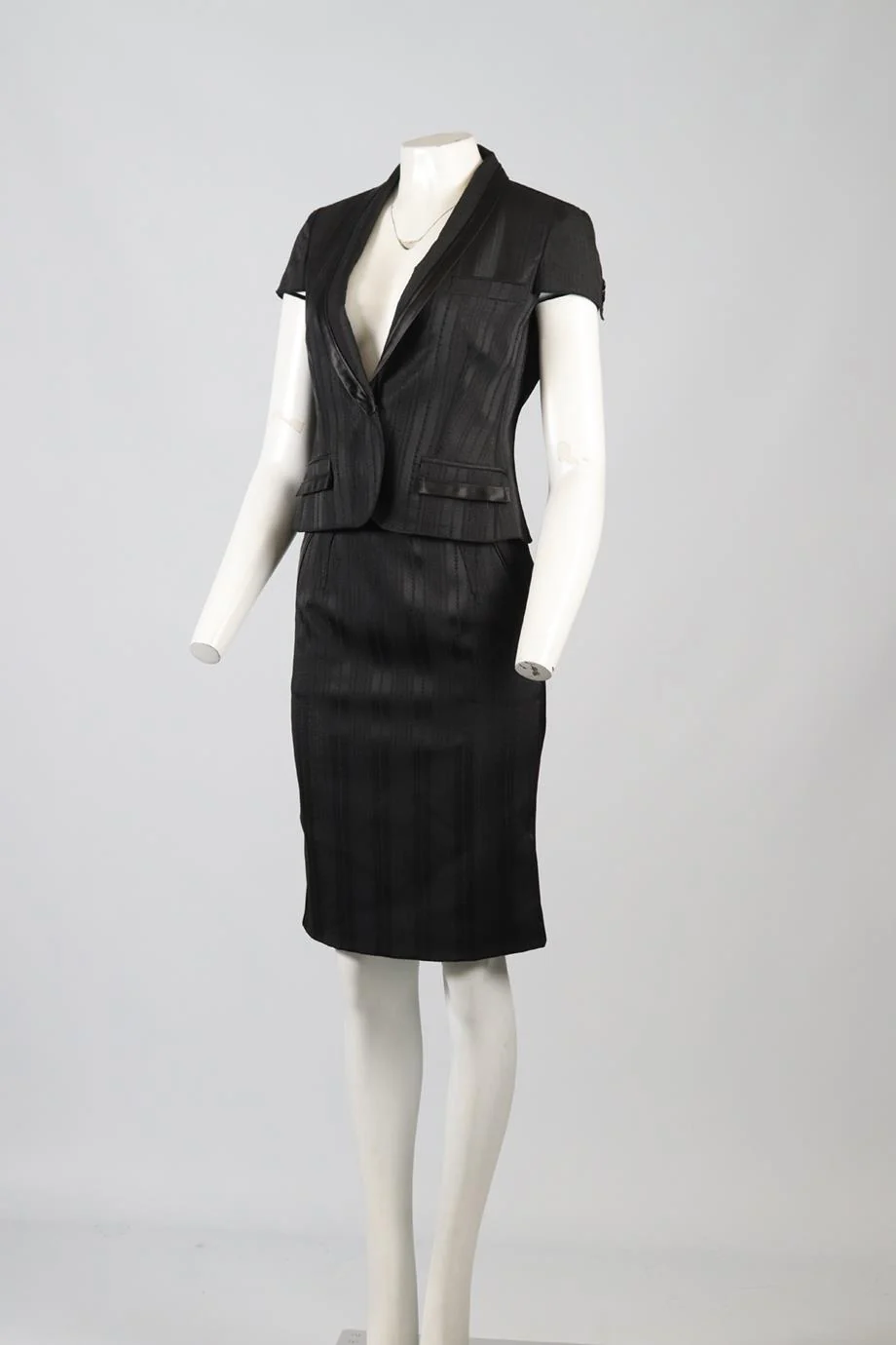 DOLCE & GABBANA SATIN SKIRT SUIT IT 40 UK 8 - Image 3