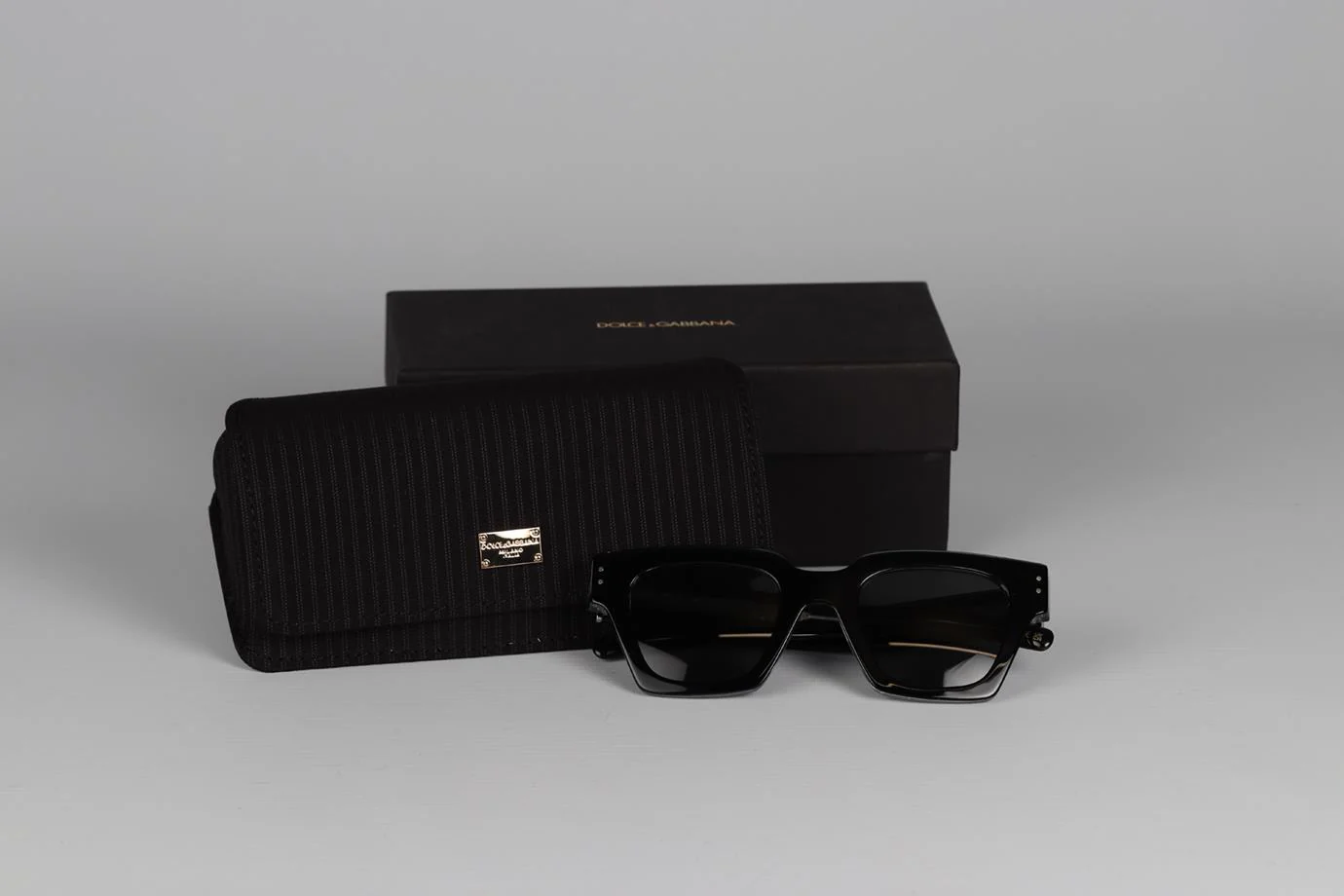 DOLCE & GABBANA SQAURE FRAME ACETATE SUNGLASSES - Image 9