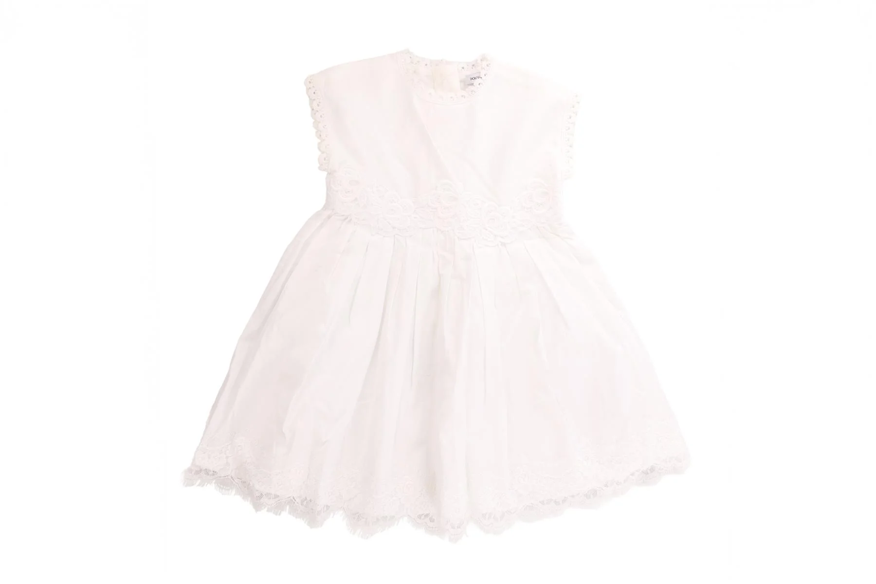 DOLCE & GABBANA WHITE BABY GIRLS DRESS 9-12 MONTHS - Image 2