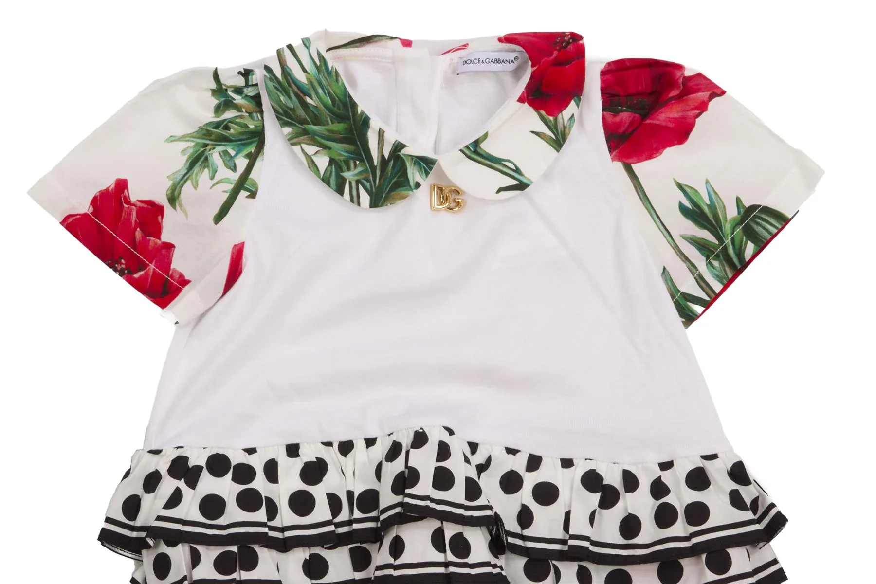 DOLCE & GABBANA WHITE BABY GIRLS ONESIE 12-18 MONTHS - Image 3