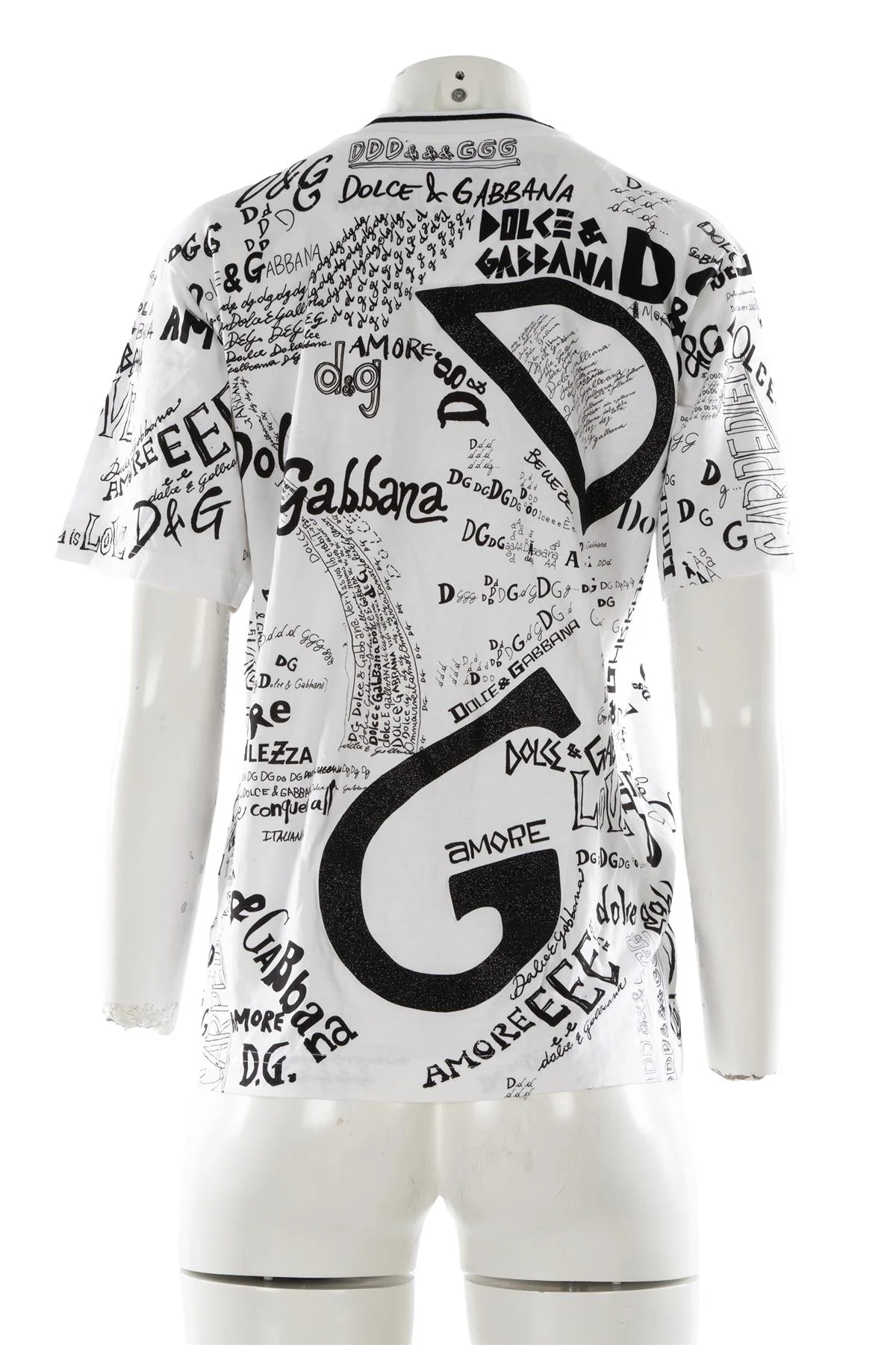 DOLCE & GABBANA WHITE COTTON T-SHIRT IT 42 - Image 4