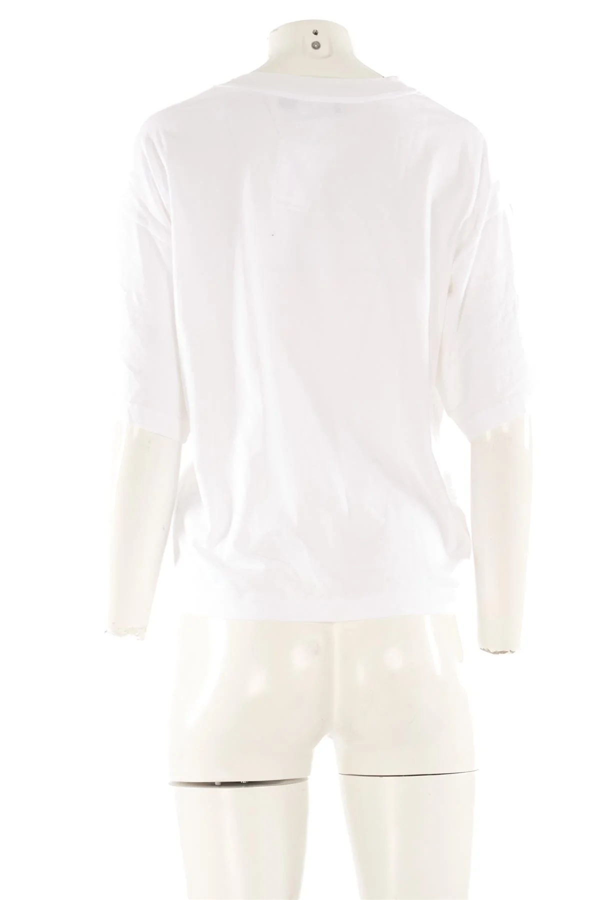 DOLCE & GABBANA WHITE COTTON T-SHIRT SMALL - Image 4