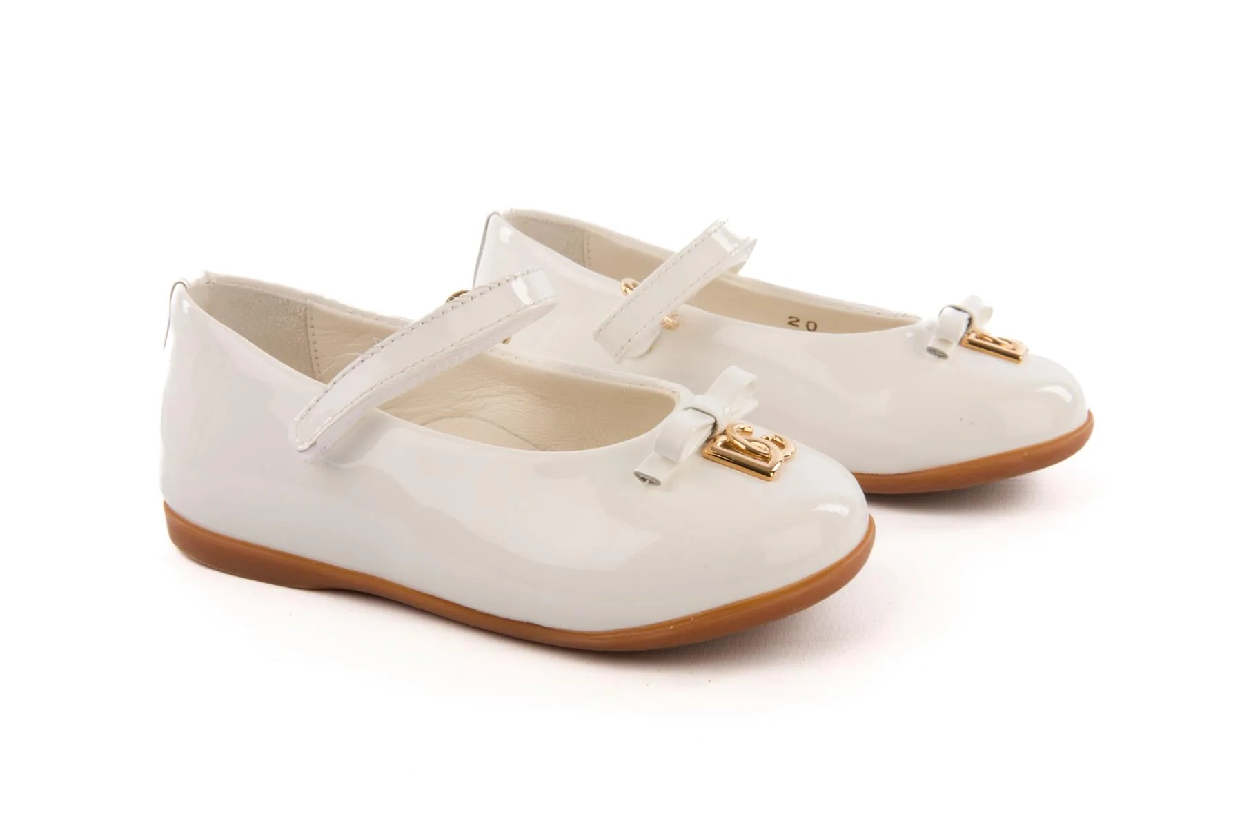 DOLCE & GABBANA WHITE KIDS GIRLS BALLET FLATS EU 20 UK 3 US 4 - Image 2