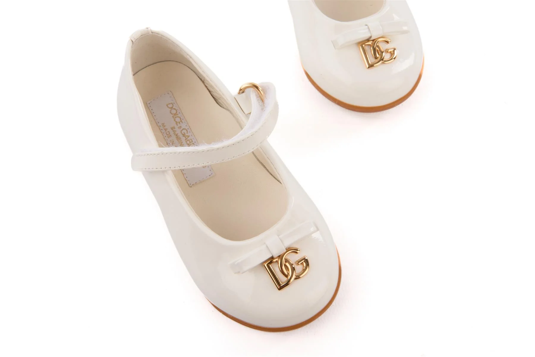 DOLCE & GABBANA WHITE KIDS GIRLS BALLET FLATS EU 20 UK 3 US 4 - Image 4