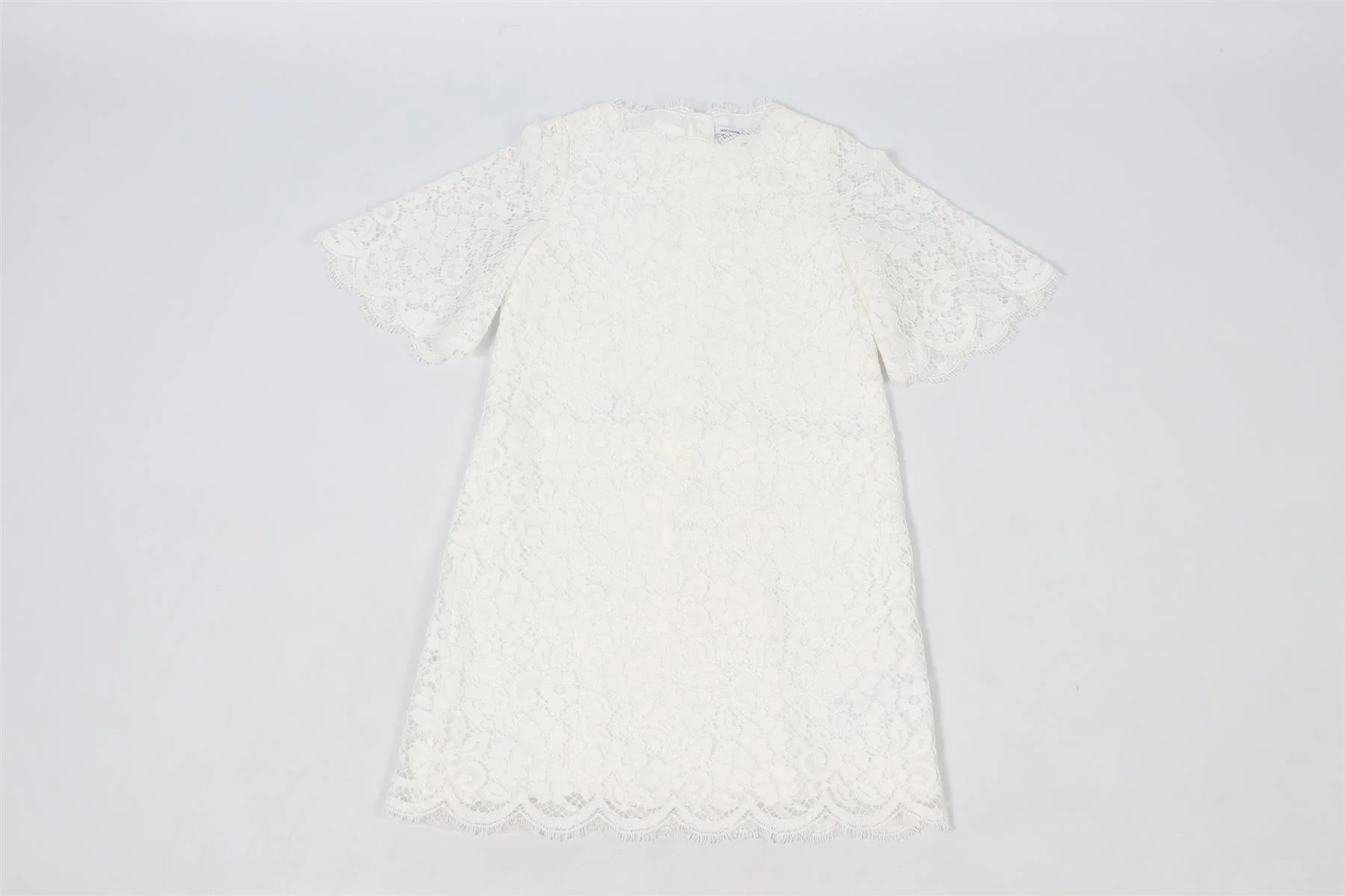 DOLCE & GABBANA WHITE KIDS GIRLS LACE DRESS 7-8 YEARS - Image 2