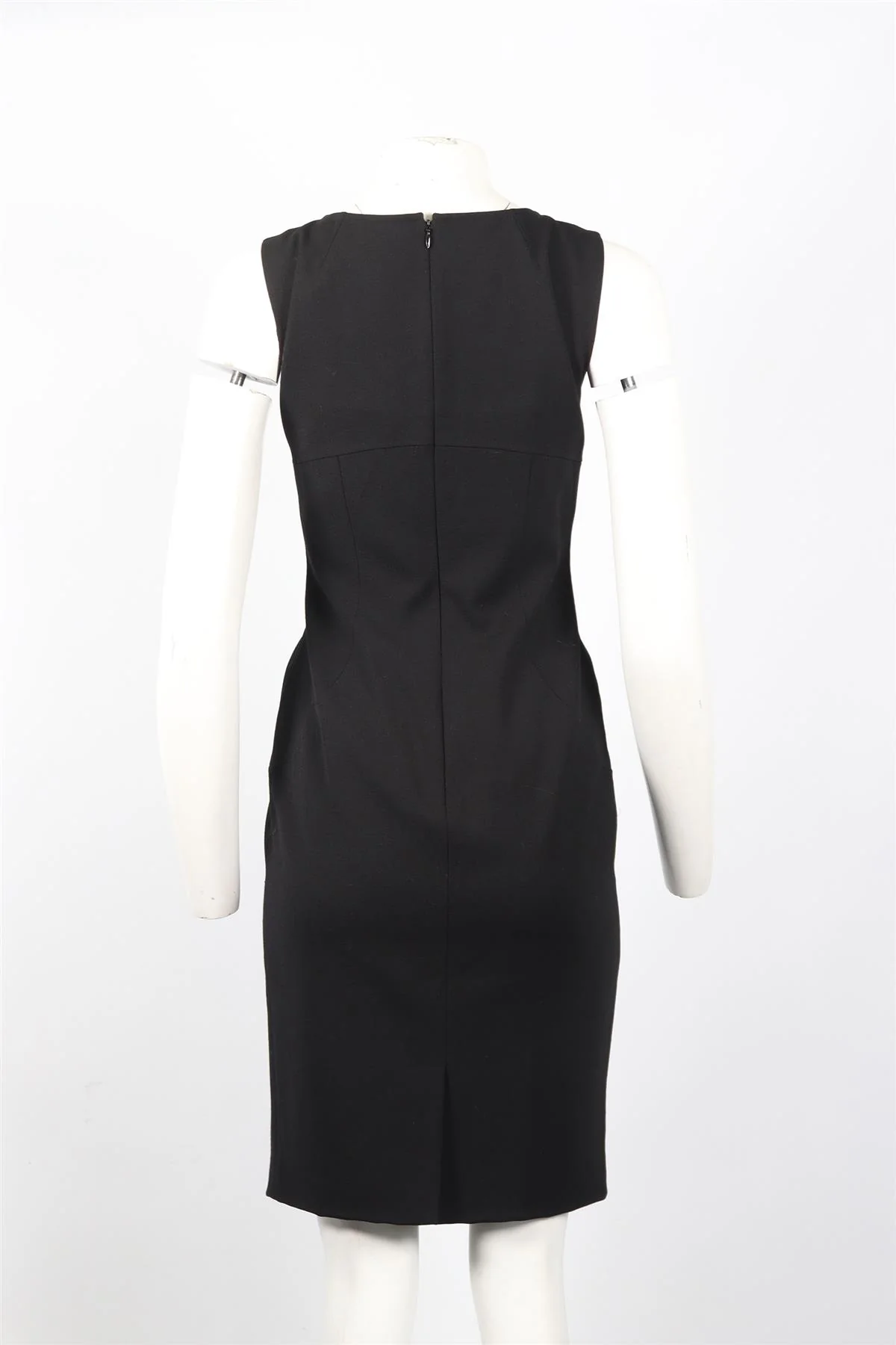 DOLCE & GABBANA WOOL BLEND MIDI DRESS IT 40 UK 8 - Image 4