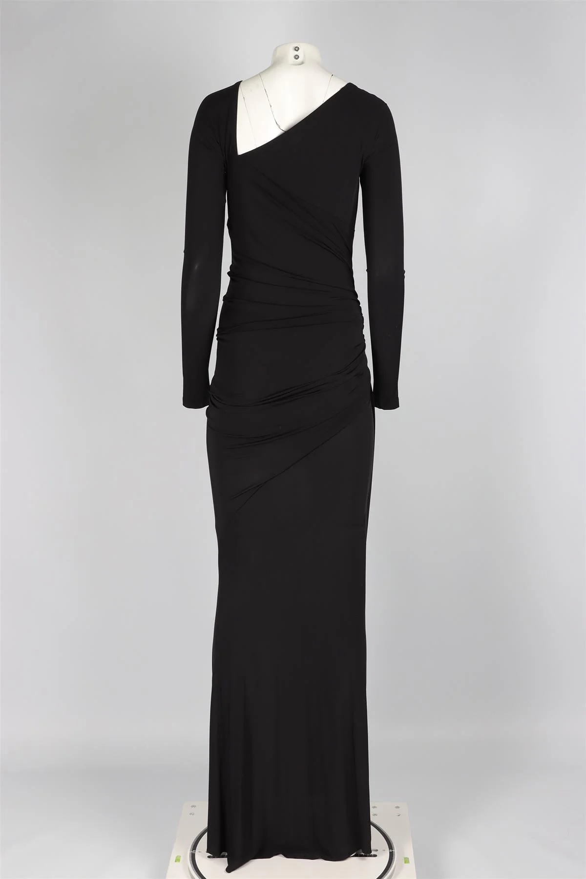 DONNA KARAN BLACK JERSEY MAXI DRESS MEDIUM - Image 4