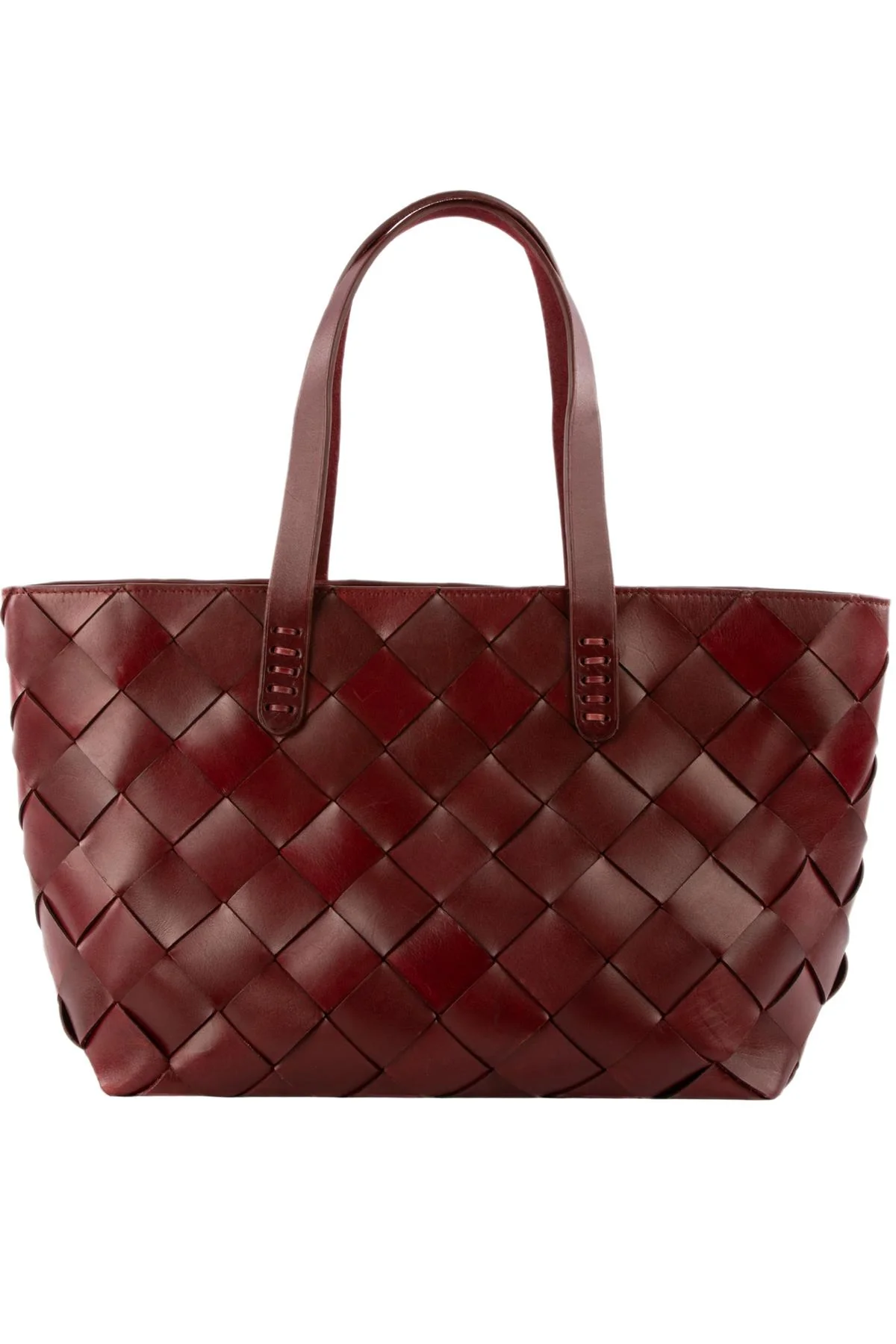 DRAGON DIFFUSION + THE MUSE BURGUNDY LEATHER SHOULDER BAG