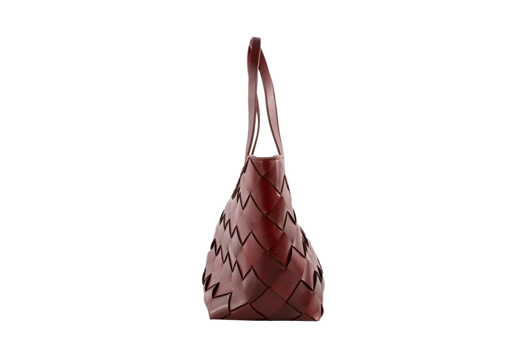 DRAGON DIFFUSION + THE MUSE BURGUNDY LEATHER SHOULDER BAG - Image 4